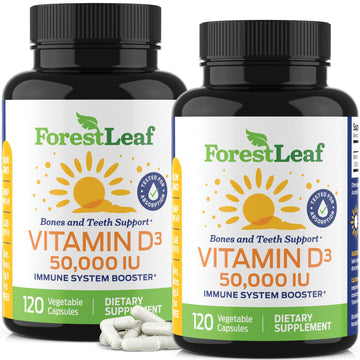 ForestLeaf - Vitamin D3 IU Weekly Supplement - (50,000 IU - 120 Count - 2 Pack) ForestLeaf Au supplements