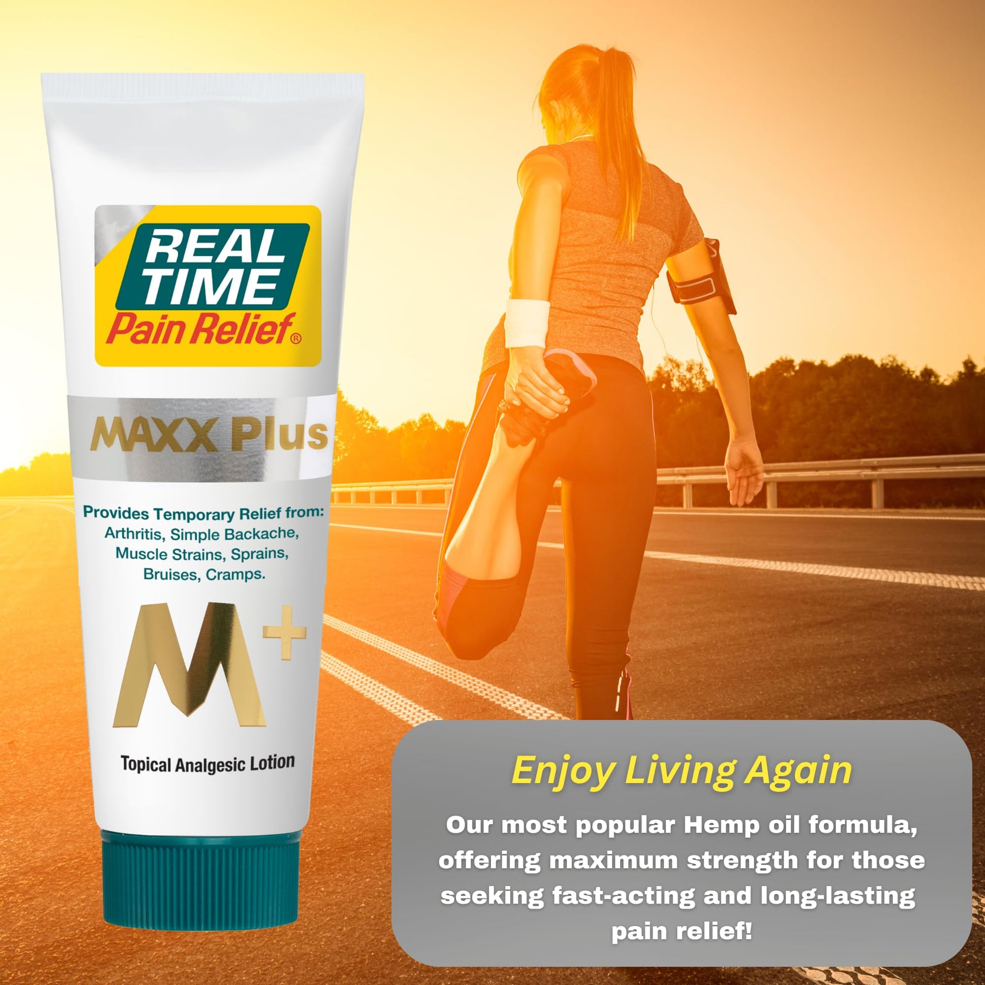 Real Time Pain Relief MAXX Plus - 5oz Tube | Intensive Formula with 19 Natural Ingredients Including Hemp Oil | Fast-Acting Relief for Muscle Pain, Arthritis, Backaches, and More Real Time Pain Relief Au supplements
