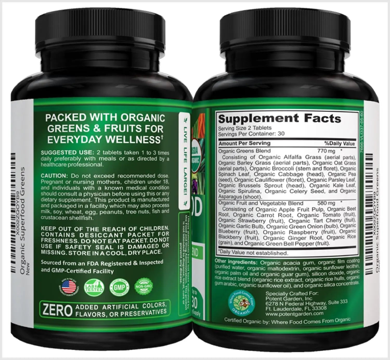 Potent Garden Daily Nutrition Bundle – Superfood Greens + Multivitamin Potent Garden Au supplements