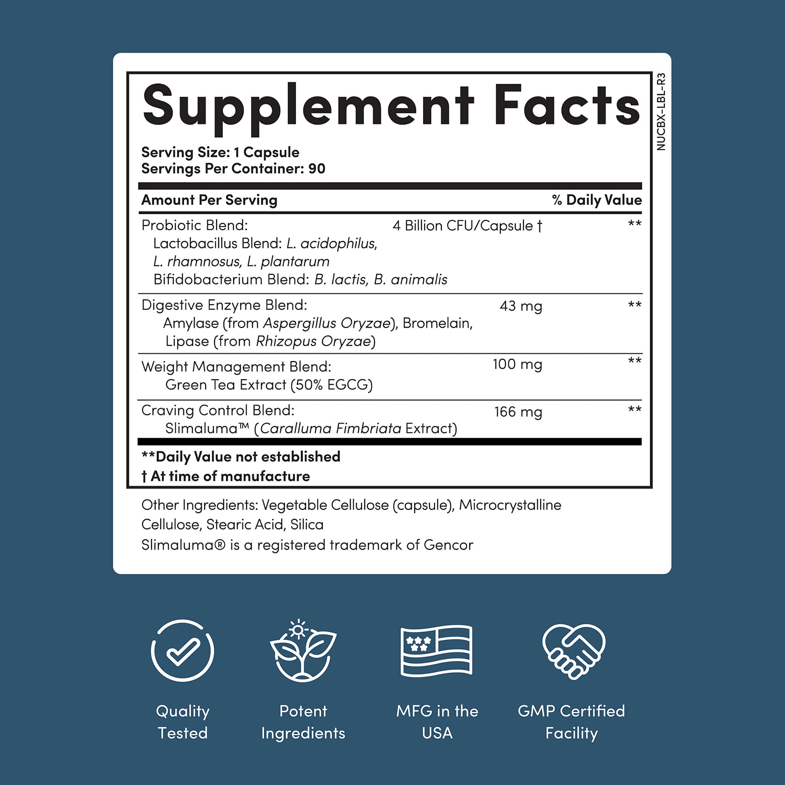 Nucific® Bio-X4 4-in-1 Weight Management Probiotic Supplement, 90 Count. Nucific Au supplements