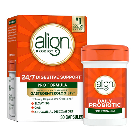 Align Probiotic, Pro Formula, Probiotics for Women and Men, Probiotics for Digestive Health, Men and Womens Probiotic Capsules Help Relieve Occasional Bloating & Gas*, 30 Capsules AlignAU supplements