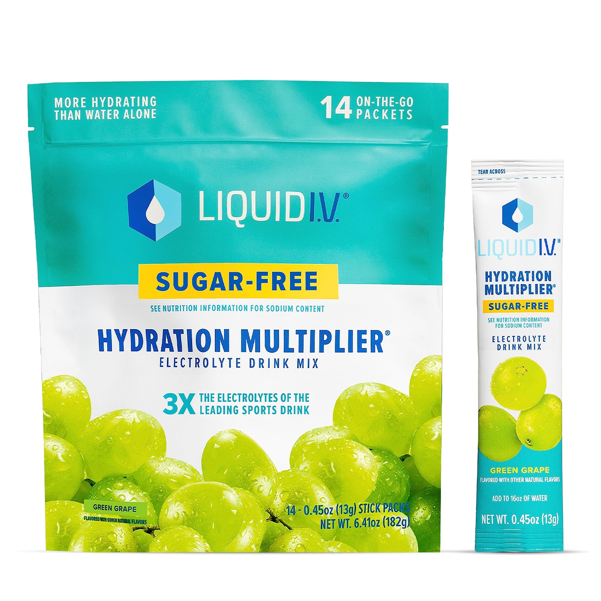 Liquid I.V. Sugar-Free Hydration Multiplier - Green Grape – Hydration Powder Packets Liquid I.V. Au supplements