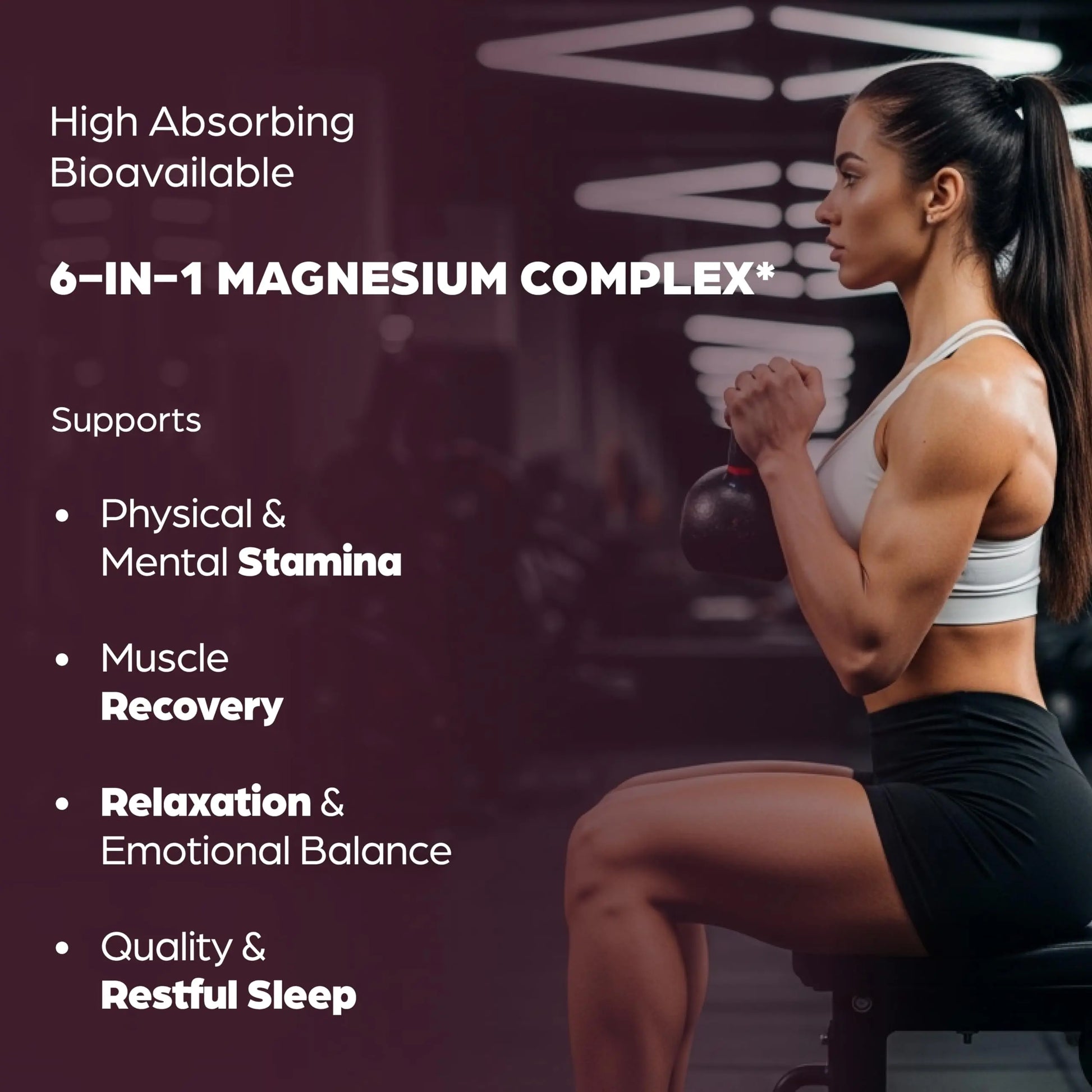 Complete Magnesium Complex 500mg for Women & Men | 120 Capsules | 6 in 1 Mag Supplement with Zinc | Quality Sleep & Muscle Health | Glycinate, Citrate, Malate, Oxide, Aspartate, Lysinate Glycinate SANDHUHERBALS Au supplements
