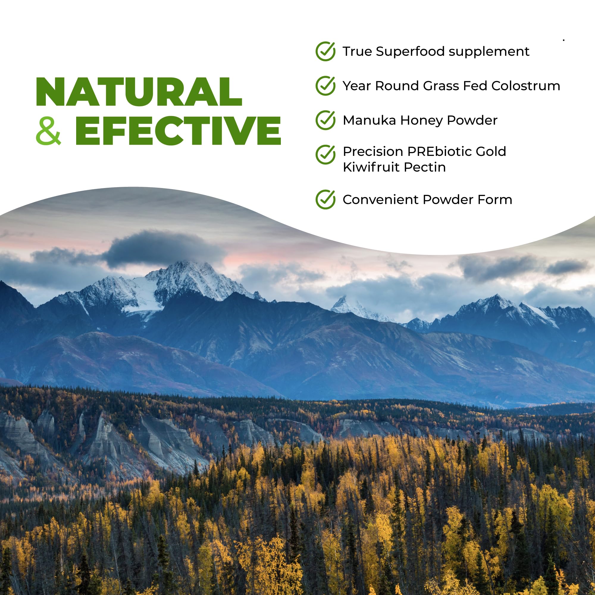 Intestinal Fortitude Boosted Colostrum Superfood Dietary Supplement: Grass-Fed New Zealand Bovine Colostrum, Gold Kiwifruit, Manuka Honey, for Digestion, Immune System, and Gut Health (60 Grams) Intestinal Fortitude Au supplements