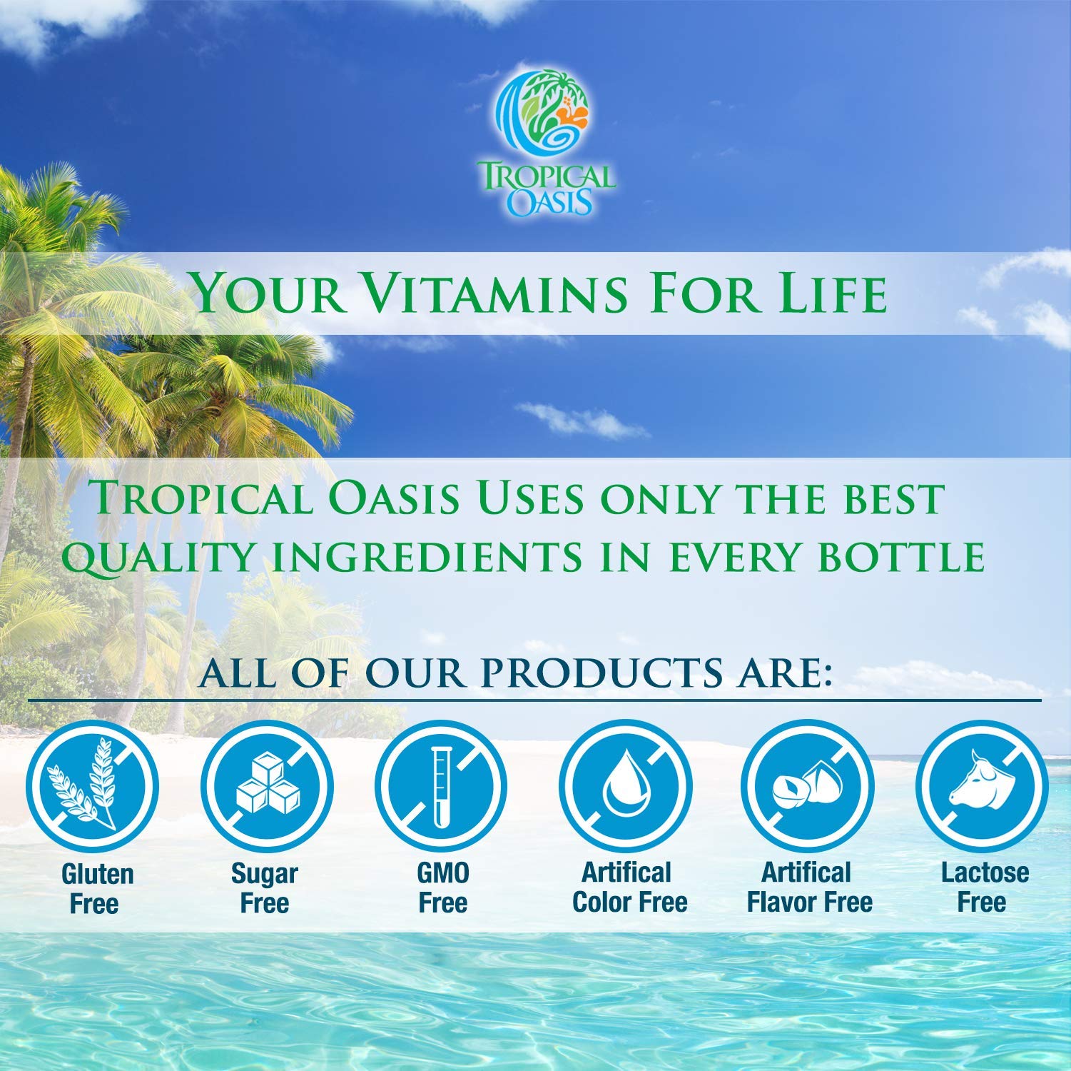 Tropical Oasis Mega Plus - Liquid Multivitamin and Mineral Supplement – Includes 85 Vitamins & Minerals, 20 Amino Acids + CoQ10, Grape Seed Extract & Organic Aloe Vera - 32oz, 32 Servings, 33460 Tropical Oasis Au supplements