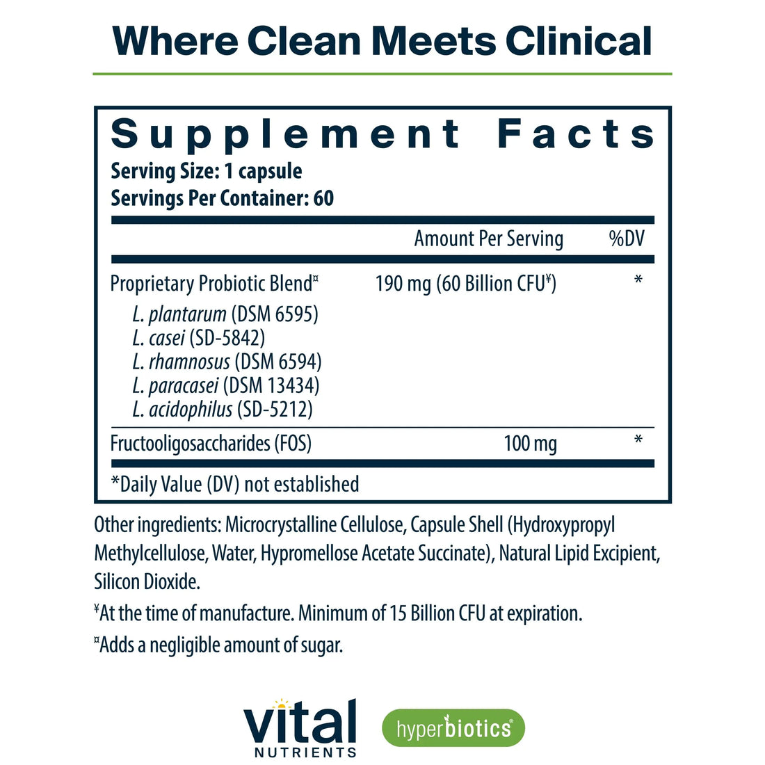 Hyperbiotics Vital Nutrients Prebiotic and Probiotic for Women and Men | 60 Billion CFU | Pre and Probiotics Supports Digestive Health, Constipation, Hyperbiotics uk supplements