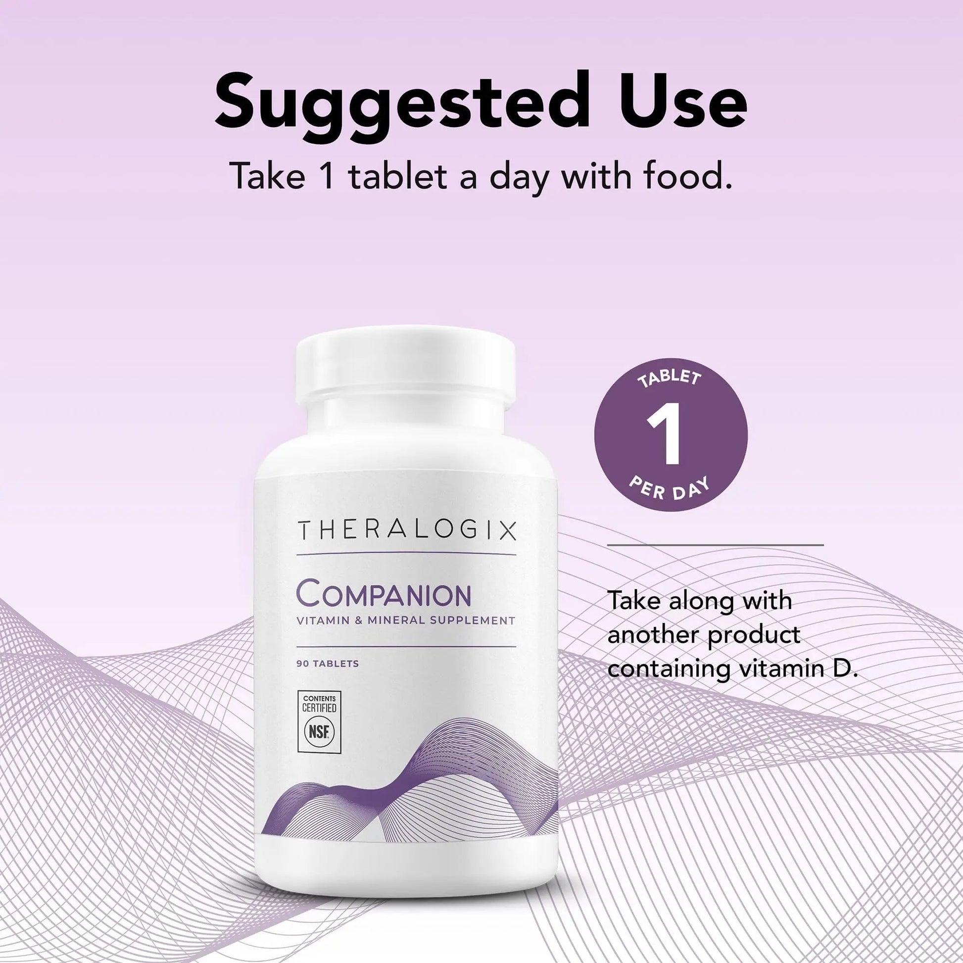 Theralogix Companion Multivitamin & Mineral Supplement - 90-Day Supply - Supplement for Women & Men Without Iron, Vitamin D Theralogix Au supplements