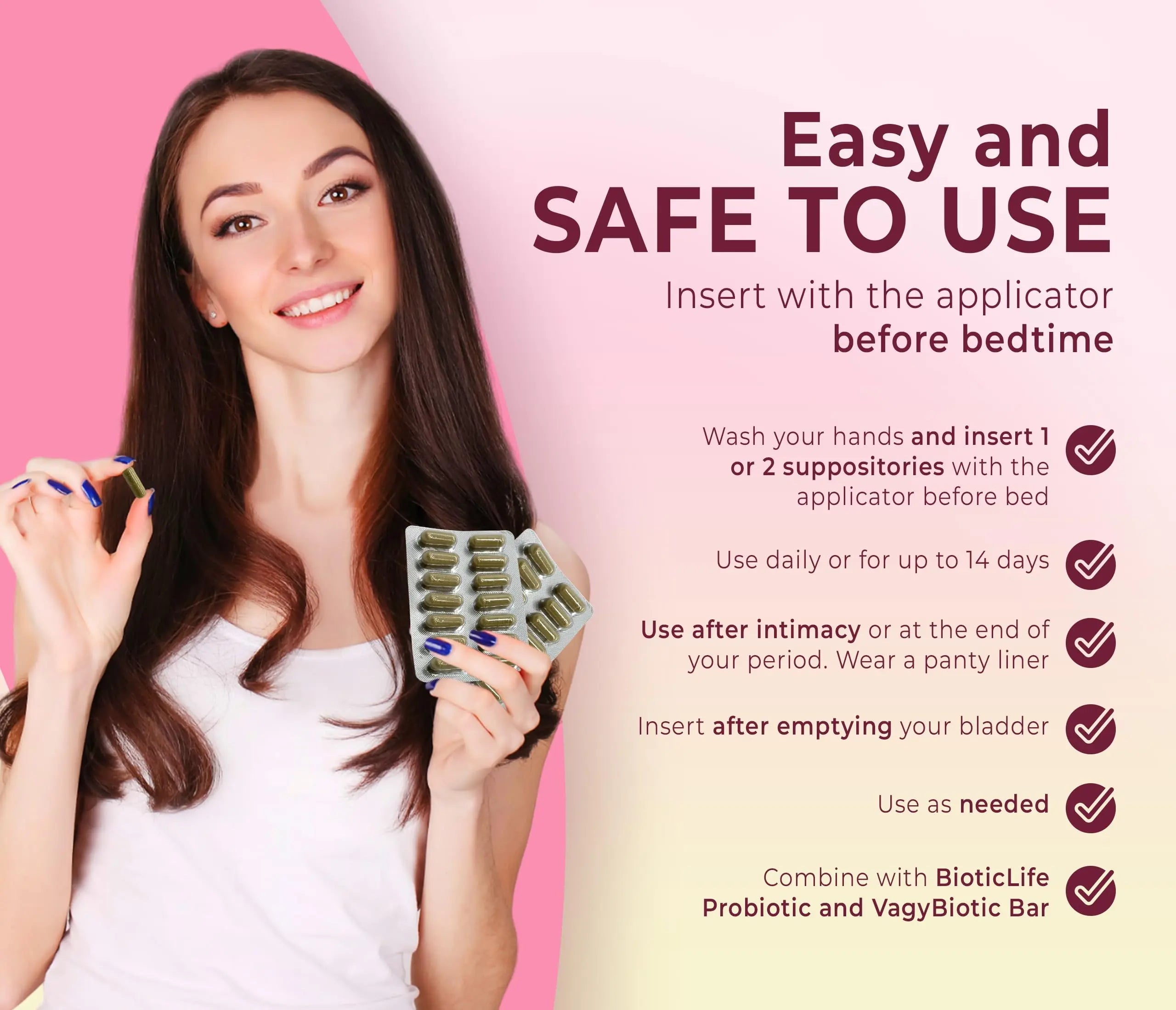 Vagy Rejuvenation V-Rescue - 500 mg Boric Acid 14 Vaginal Applications - Feminine Health Vagy Rejuvenation Au supplements