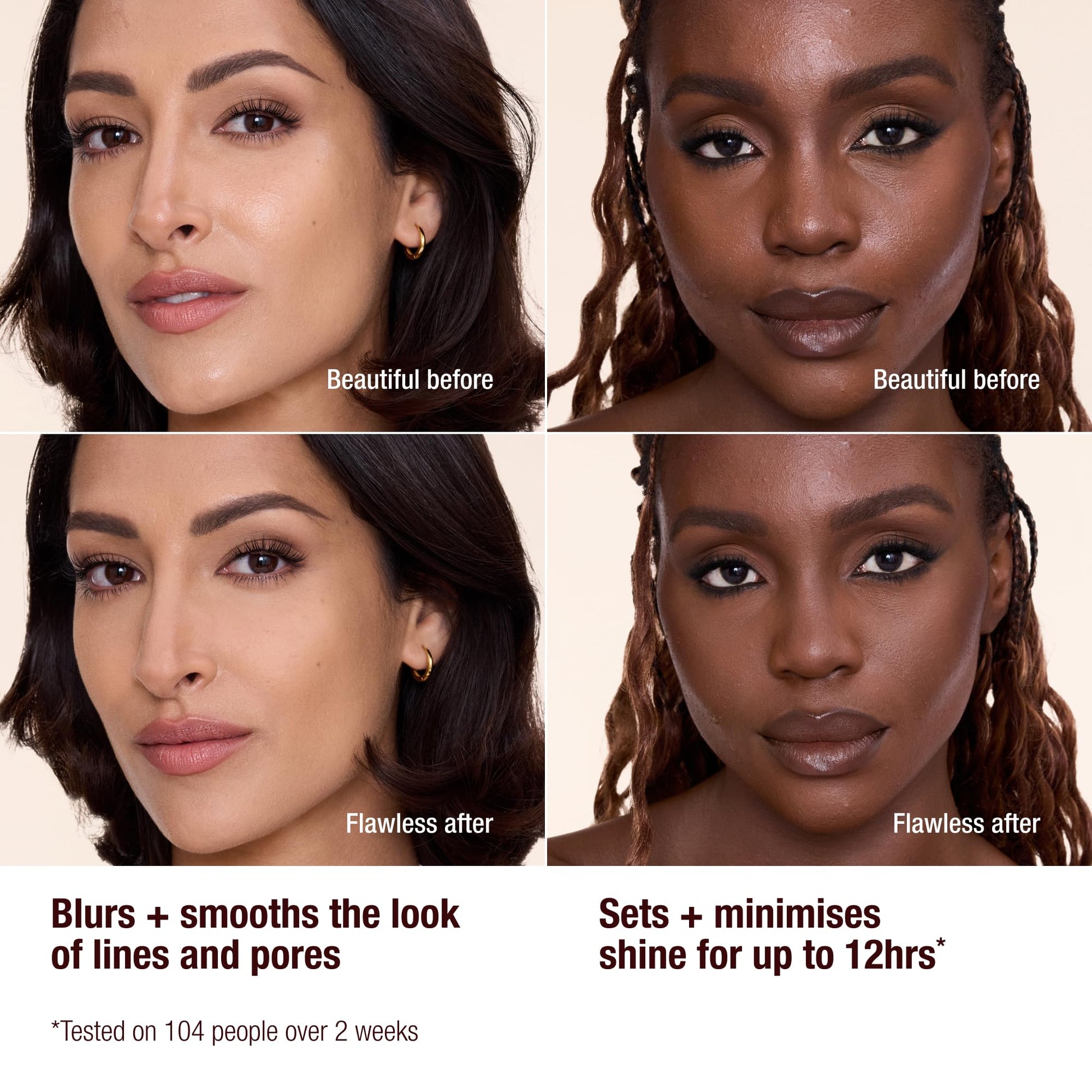 Charlotte Tilbury Airbrush Flawless Finish Setting Powder - Pore-Blurring Pressed Powder for Face Makeup to Minimize Shine with a Soft-Focus Finish - 1 Fair Charlotte Tilbury Au supplements