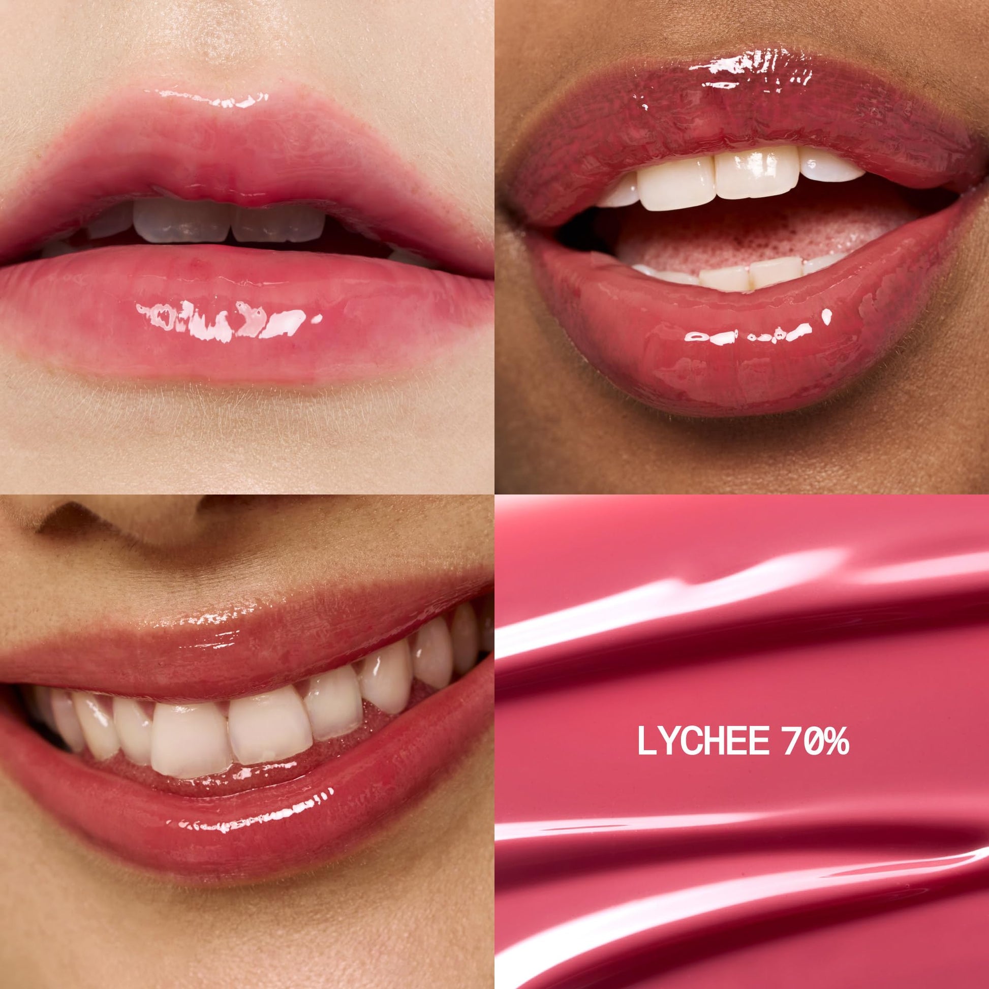 fwee 3D Voluming Gloss 70% (Rich) | Lychee 70% | High Shine, Non-Sticky Lip Gloss for Makeup | Long-Lasting, Moisturizing Gel Formula | 30%, 70% Pigment Options | 5.3g fwee Au supplements