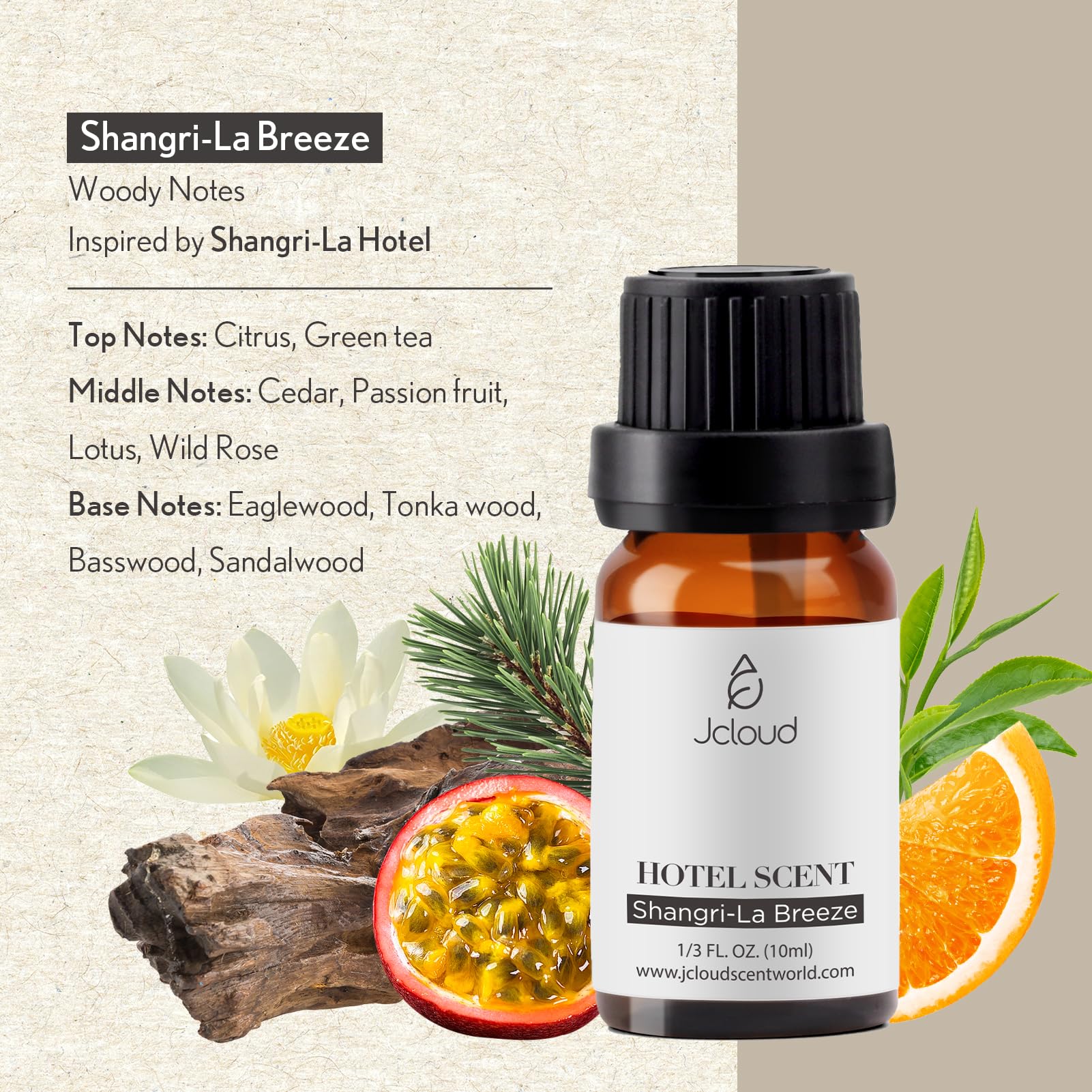 JCLOUD Shangri-La Breeze Essential Oil Inspired by Shangri-La Hotel | Hotel Collection - Pure Aromatherapy JCLOUD Au supplements