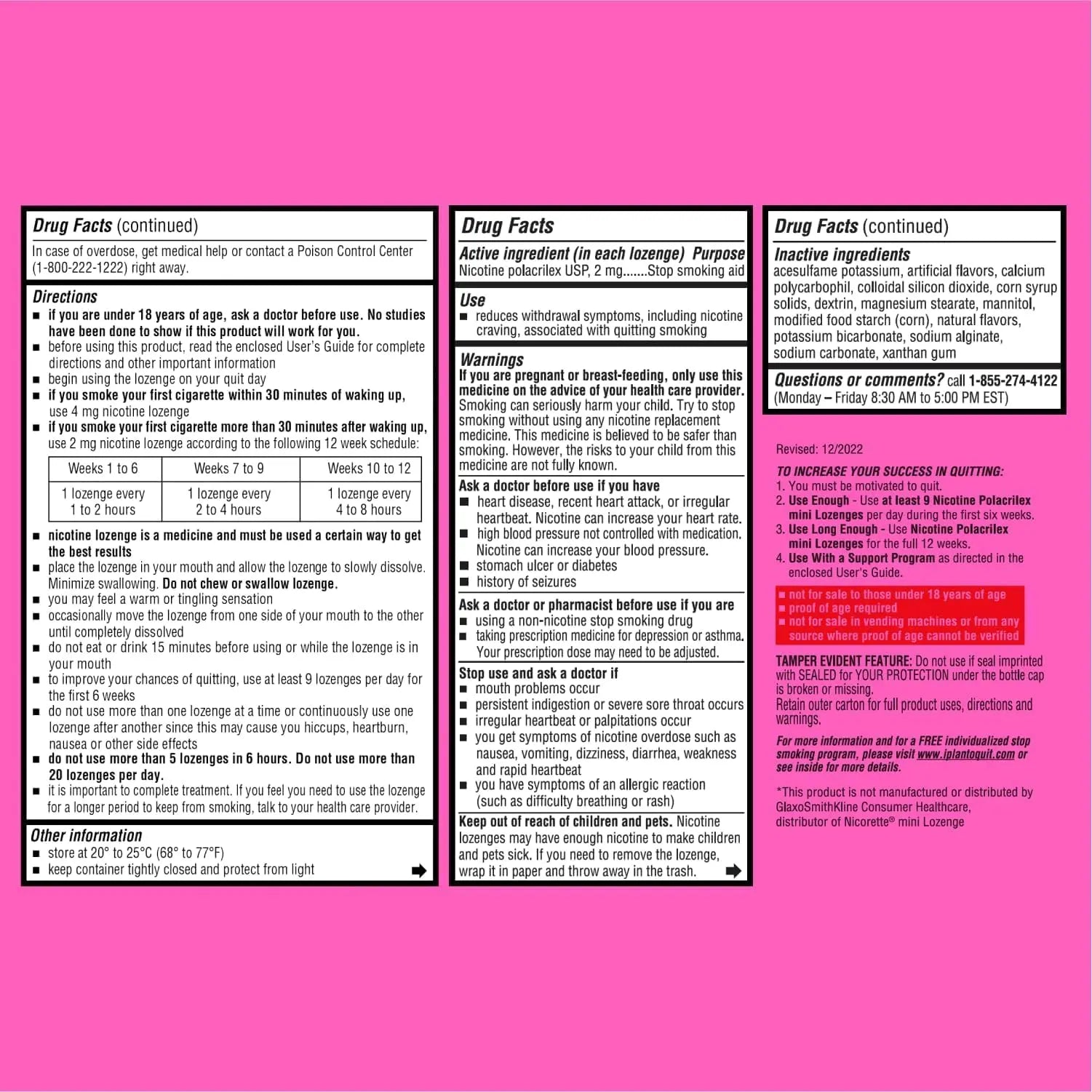 Blip NRT Nicotine Lozenge Mini's - 2mg Mint Flavor (27 Count) - Help Quit Smoking Aid, Reduce Cravings - Nicotine Replacement Blip Au supplements