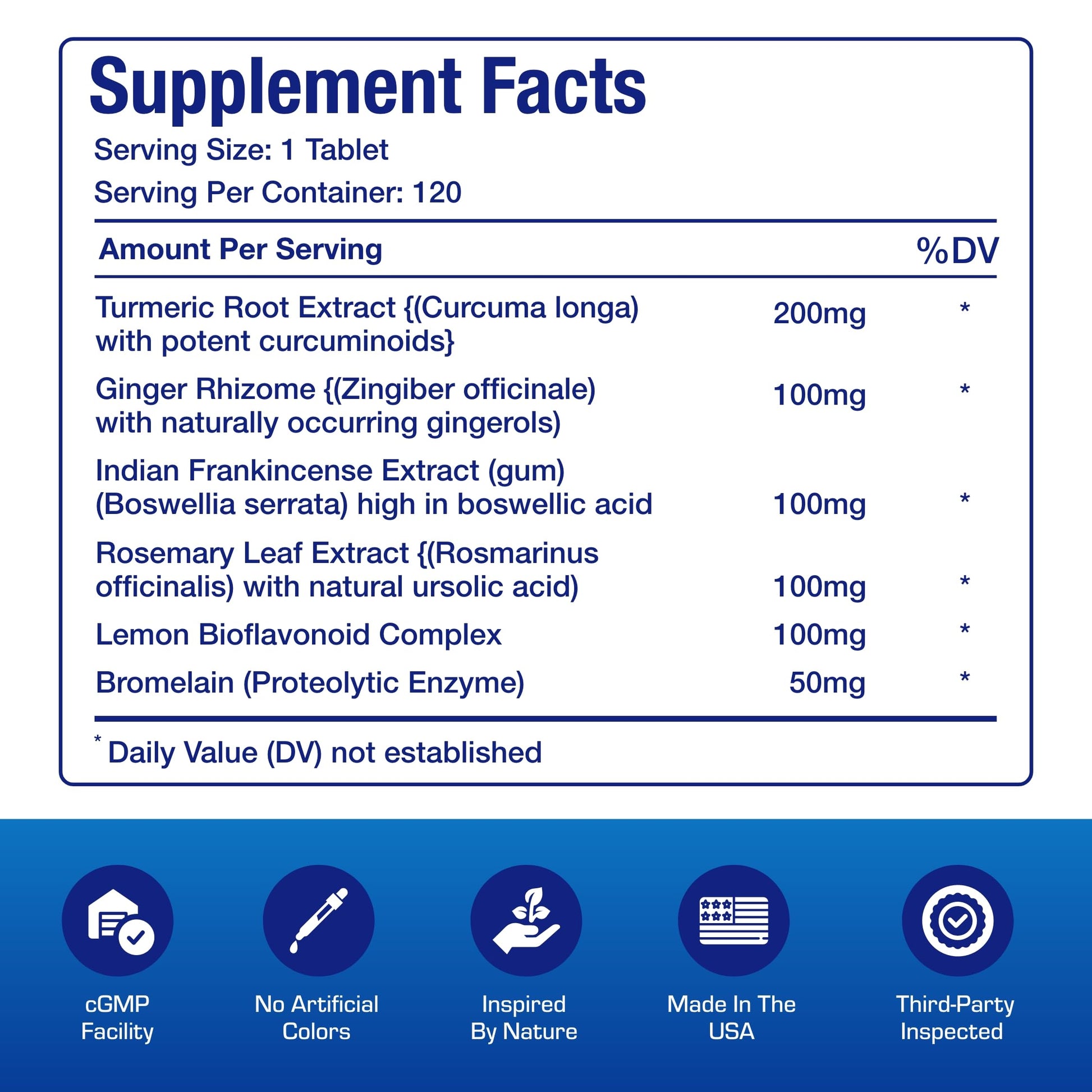 Pro ENZ Joint Support Supplement - Clinical Formula Turmeric Boswellia Supplement for Joint & Cartilage Mobility and Comfort Support Plus Eicosanoid Management with Proteolytic Enzymes (120 Servings) Anabolic Laboratories Au supplements