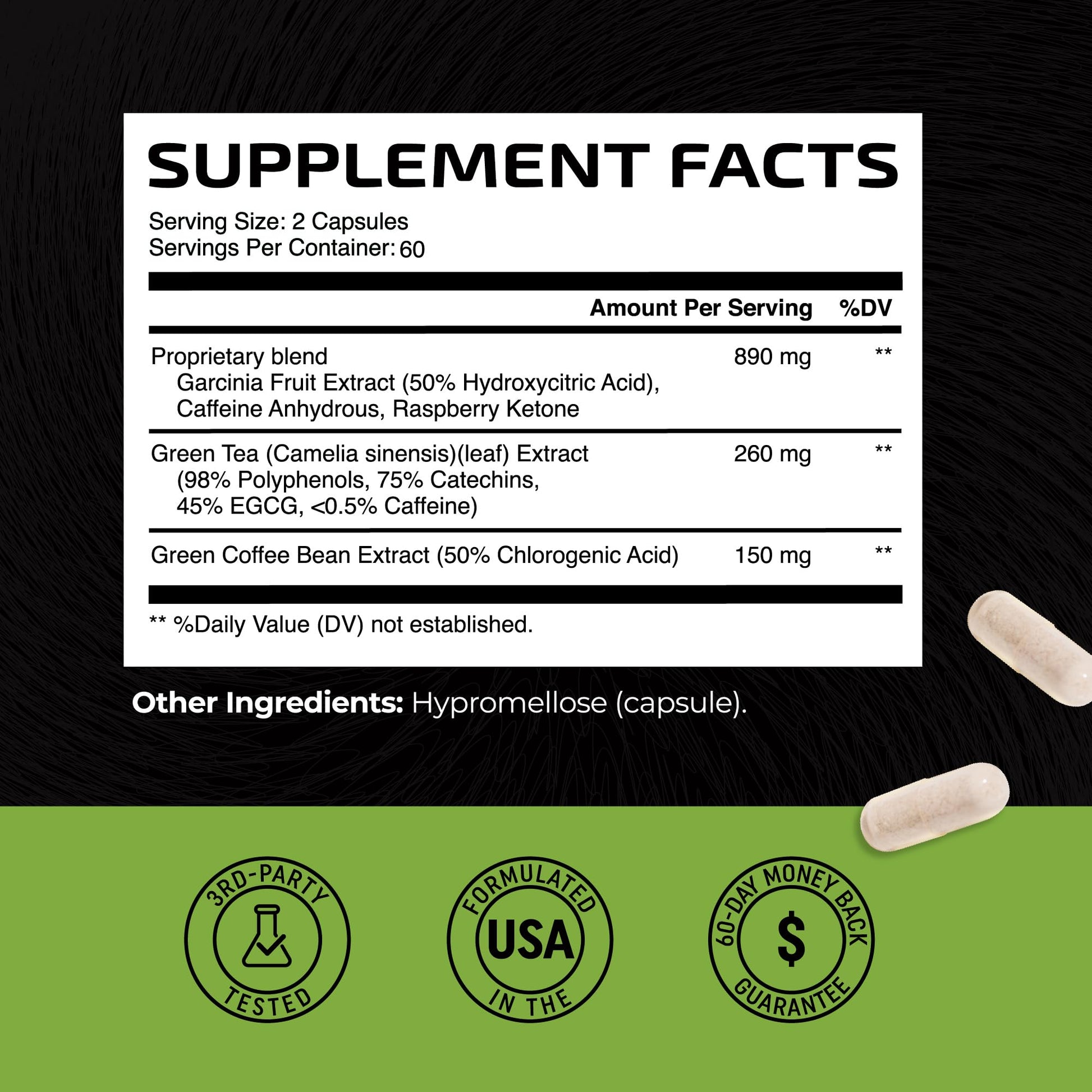 Green Tea Weight Loss Pills with Green Coffee Bean Extract | Belly Fat Burner, Metabolism Nobi Nutrition Au supplements