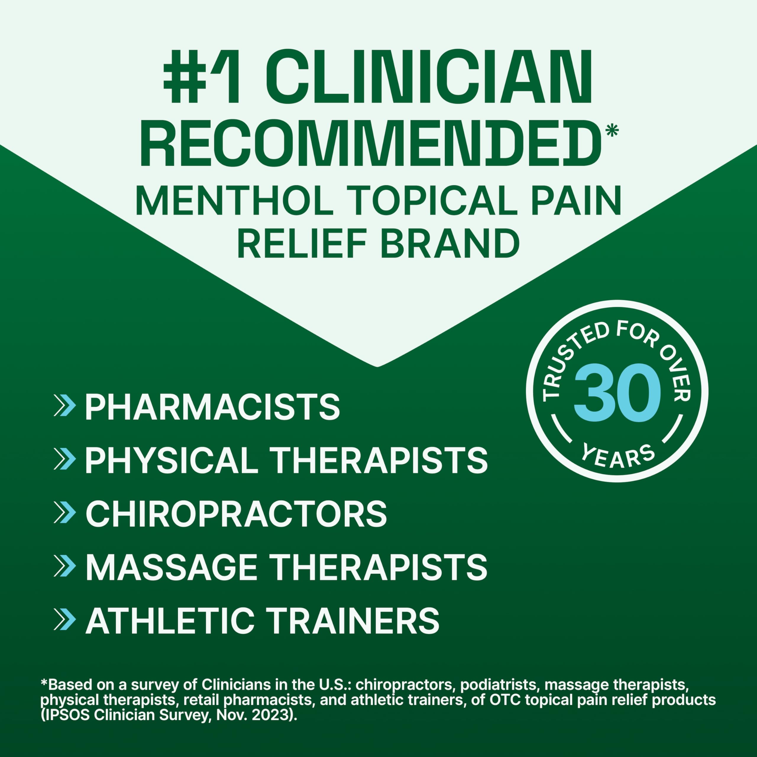 Biofreeze XL Pain Relief Patches, Menthol Pain Patches for Lower Back, Neck, Knee, & Shoulder, Comfortable & Flexible Fabric Stays in Place, 4 ct Biofreeze Au supplements