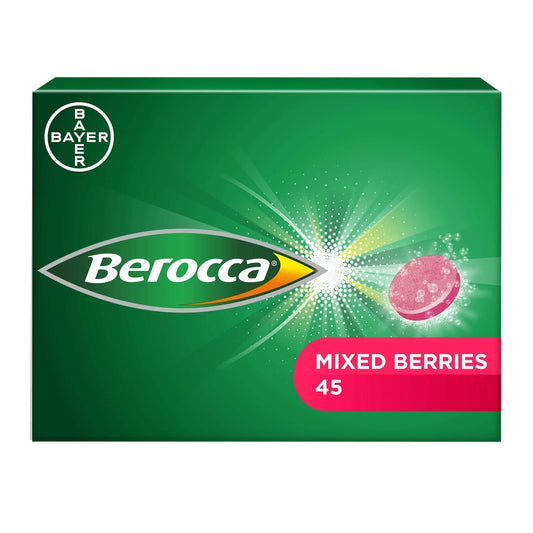 Berocca Vitamin C Effervescent Tablets, with Magnesium, Vitamin B12 and Vitamin B BeroccaAU supplements