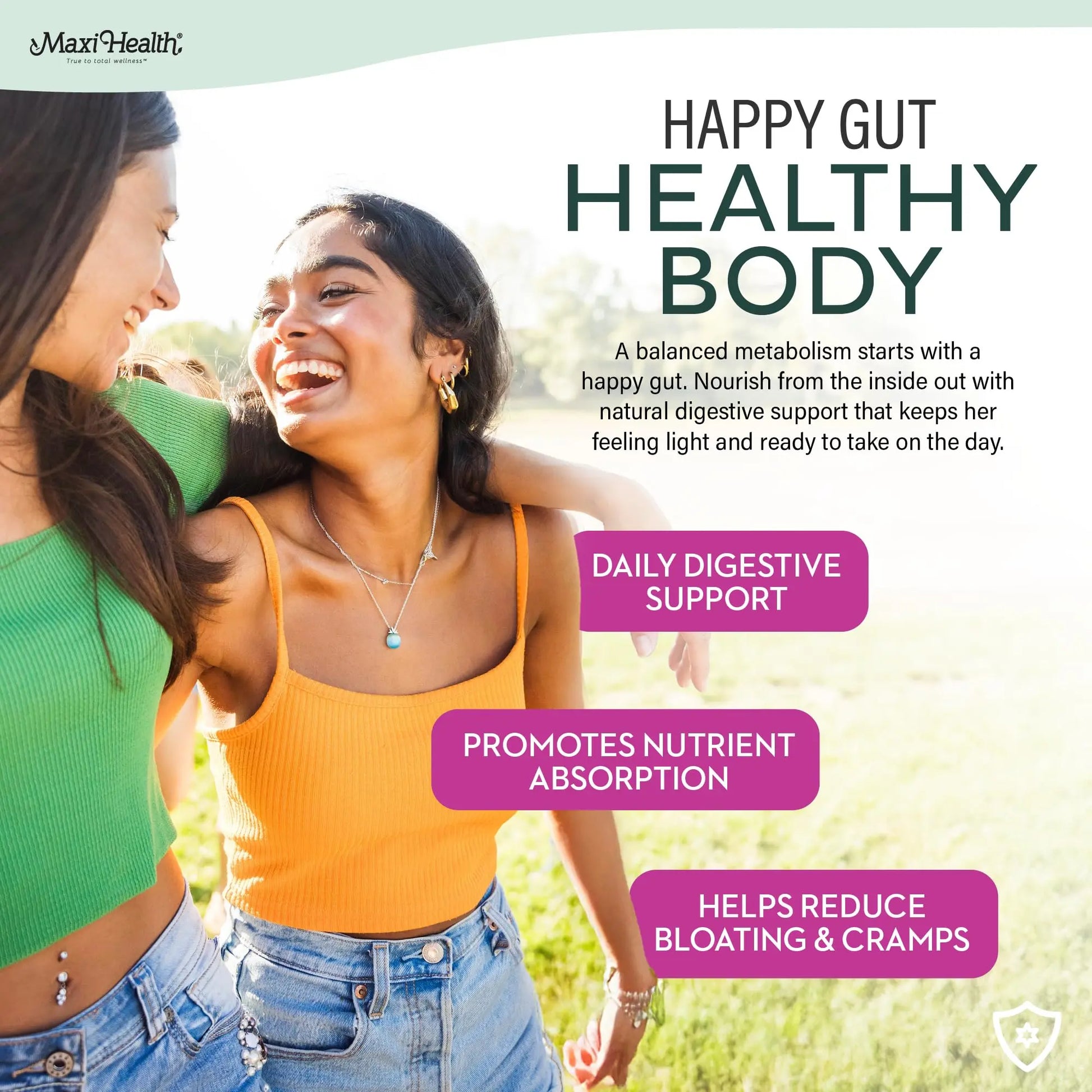 Teen Vitamins for Girls 12-17 - Teen Multivitamin D3, Iron, Calcium, Biotin, Zinc, Digestive Enzymes – Teenager Girl Multi Vitamins Maxi Health Au supplements