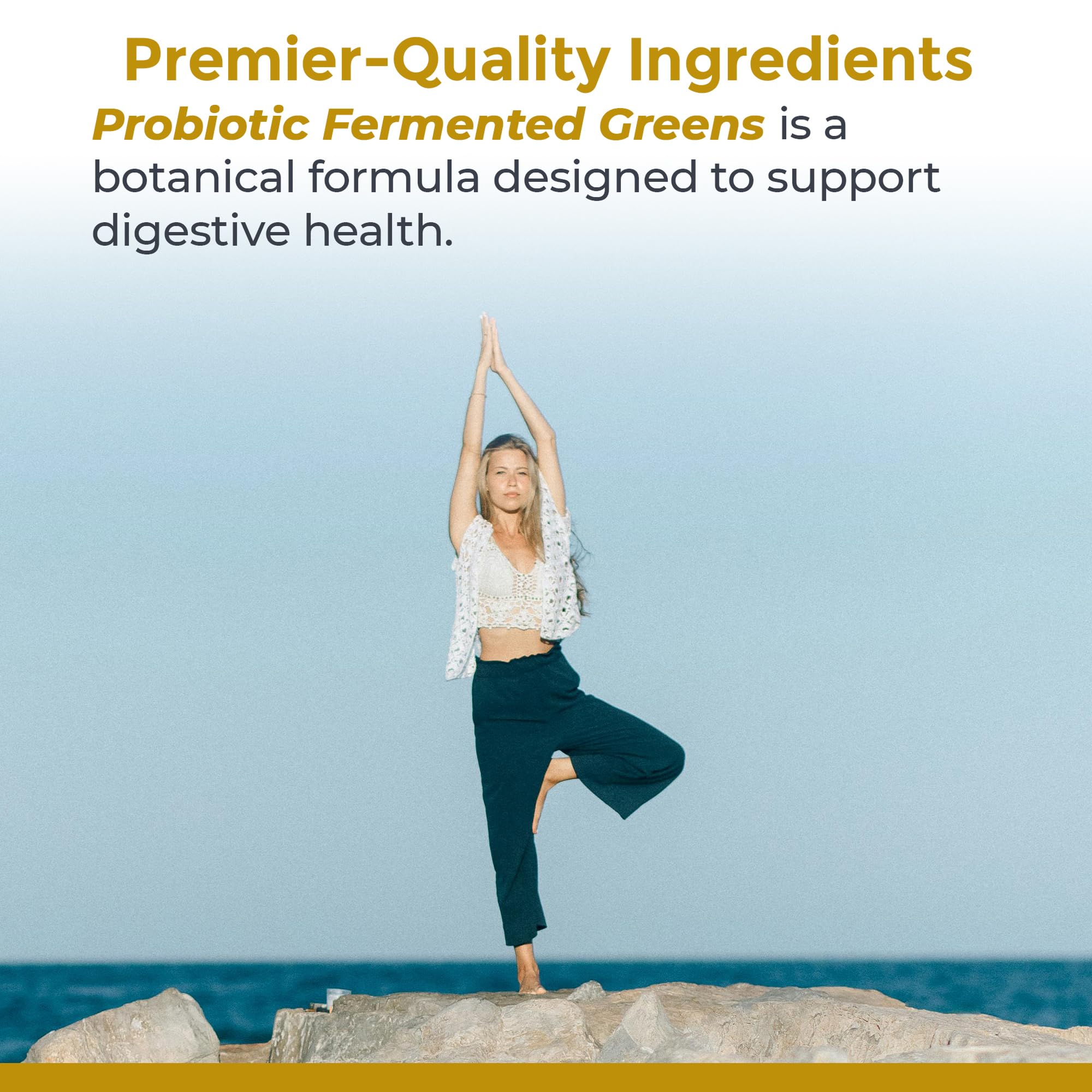 Premier Research Labs Probiotic Fermented Greens - Super Greens Supplement, Superfood Blend, Organic Vitamins with Probiotic - Daily Greens with Spinach, Chlorella, & More - 150 Powder Filled Capsules Premier Research Labs Au supplements