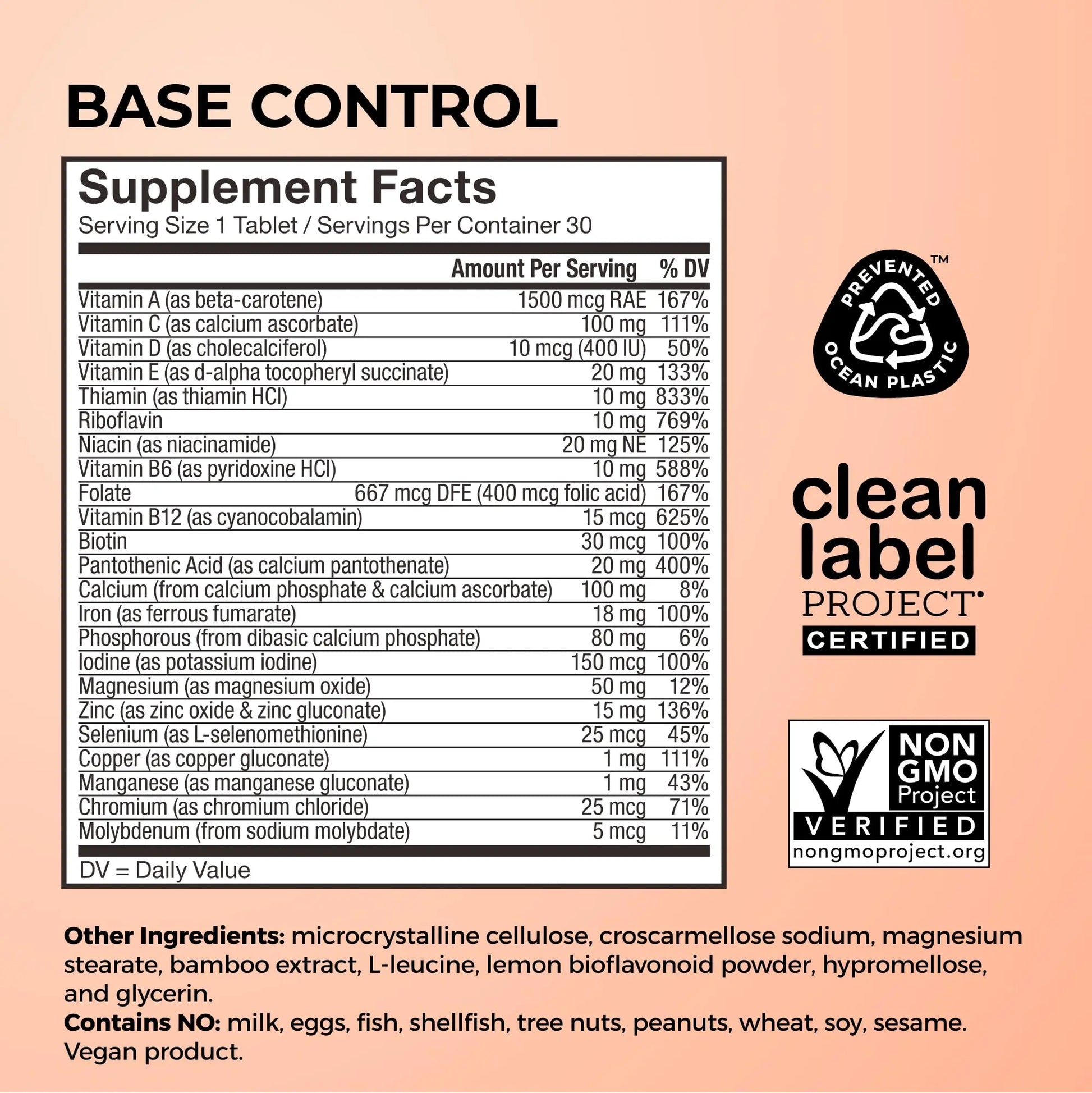 HUM Base Control Multivitamin for Women with Vitamin C, Iron, Biotin, Zinc, B Complex, Daily Women's Multivitamin, 22 Essential Vitamins & Minerals HUM Au supplements