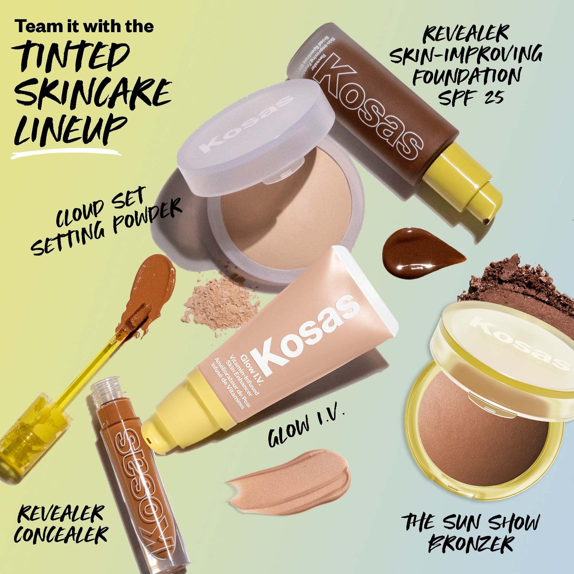 Kosas Sun Show Glowy Warmth Baked Bronzer - Contouring Powder for Cheekbones, Nose & Jawline - Enriched with Concentrated Fatty Acids - Talc-Free, Vegan & Hypoallergenic - Escape Kosas Au supplements