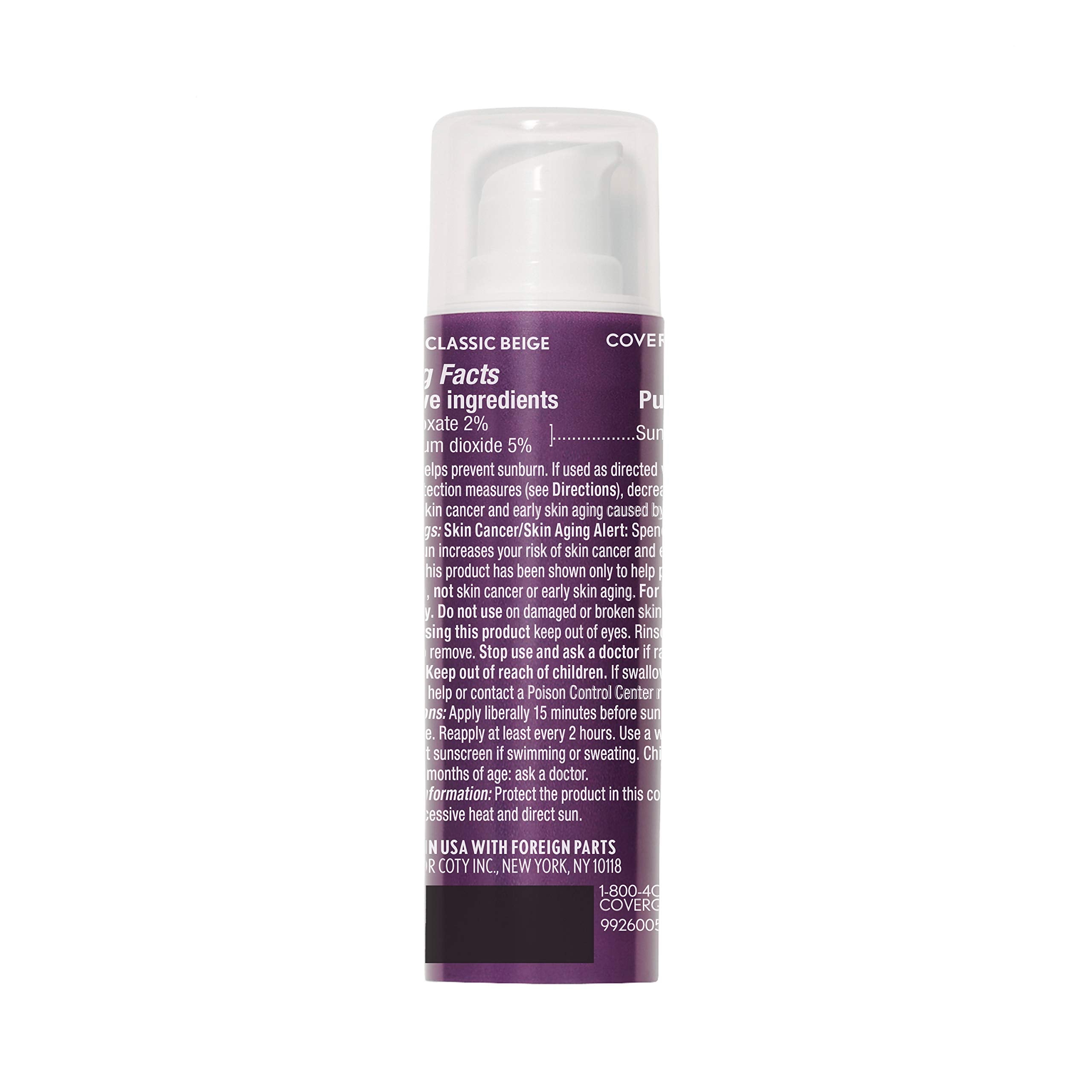 COVERGIRL Advanced Radiance Age-Defying Foundation Makeup, Classic Beige, 1 oz (Packaging May Vary) COVERGIRL Au supplements