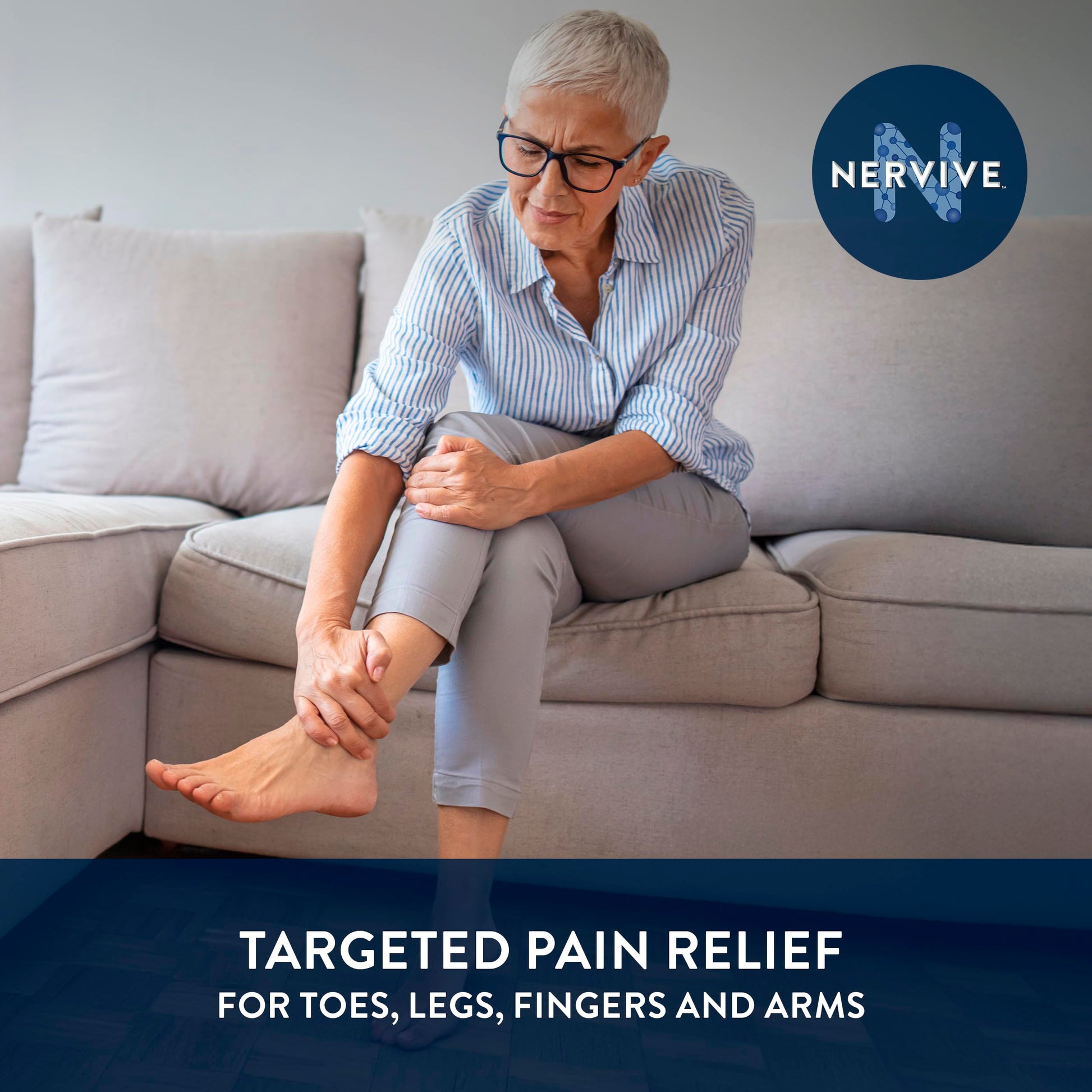 Nervive Pain Relieving Spray, Lidocaine Spray, Nervive Pain Relief, Lidocaine Topical, Foot Pain, Leg Pain, Hand Pain, Max Strength Formula, for Hard to Reach Areas, 4.5oz Nervive Au supplements