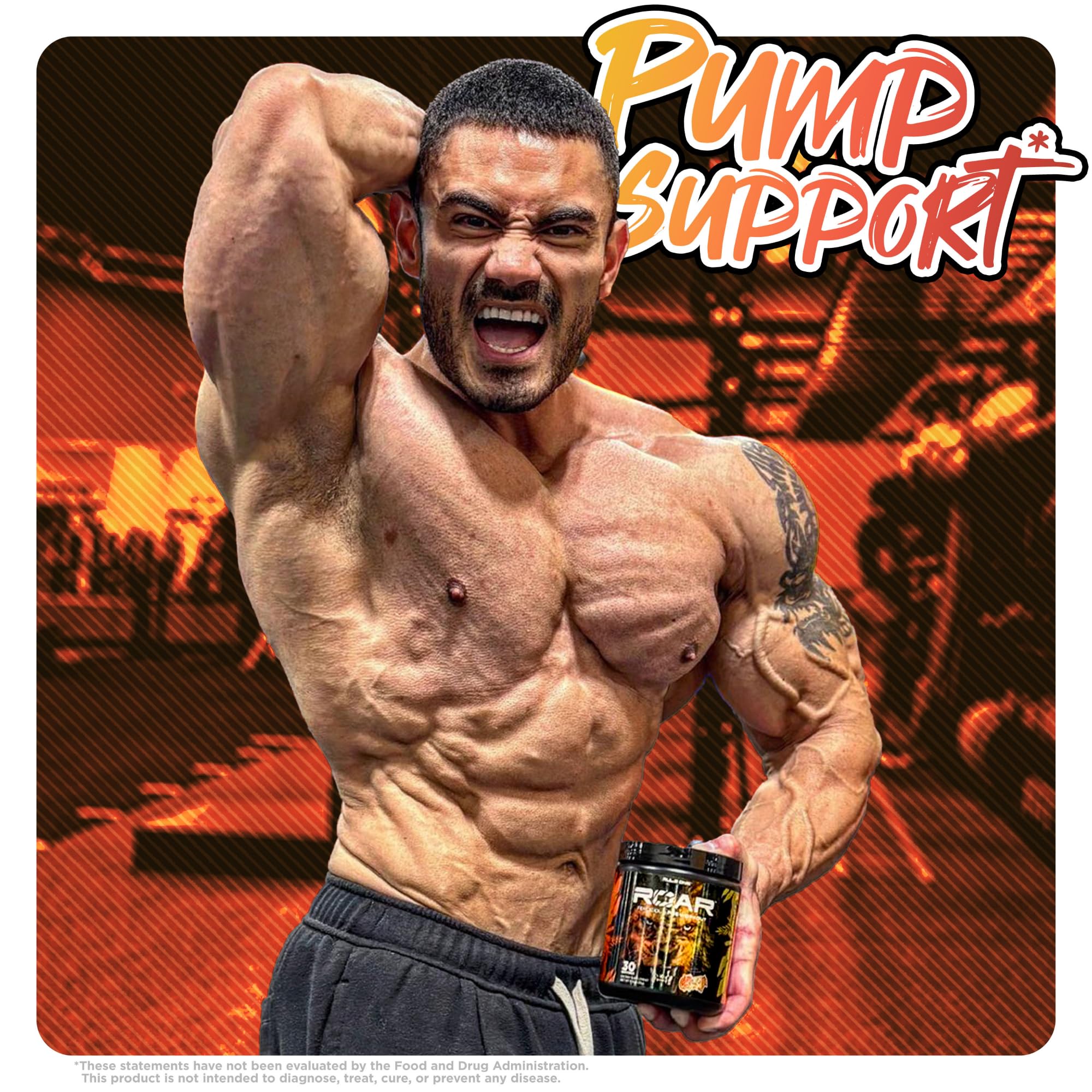 Rule 1 R1 ROAR, Peach Mango - 11.11 oz - Pre-Workout Powder - With Creatine, Beta-Alanine Rule 1 Proteins Au supplements