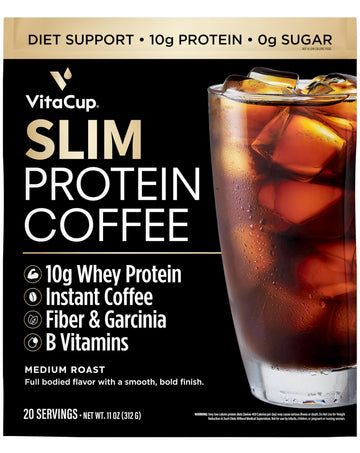VitaCup Slim Protein Coffee for Diet Support, Instant Coffee w/Whey Protein Powder VitaCup Au supplements