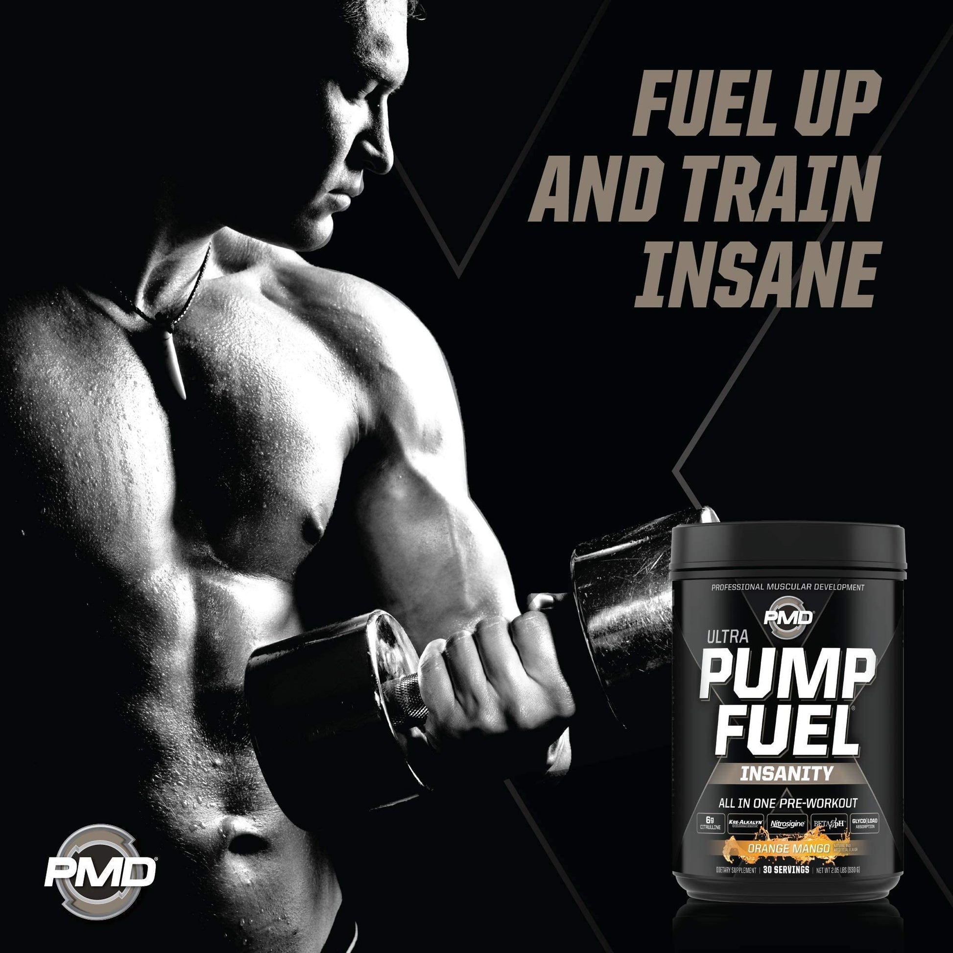 PMD Sports Ultra Pump Fuel Insanity - Pre Workout - Tropical Orange Mango (30 Servings) PMD Au supplements