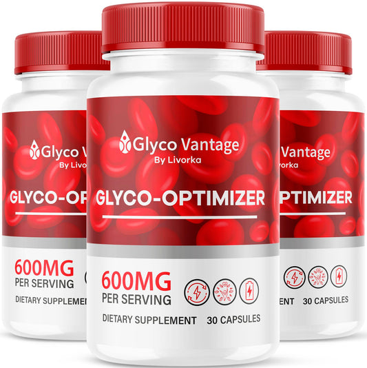 (3 Pack) Glyco Vantage Glyco Optimizer, Glyco Vantage, Glyco Vantage Capsules, Glyco Vantage Joint Optimizer, GlycoVantage Glyco Optimizer Pills, Glyco Vantage Support, 90 Capsules For 3 Months LIVORKAAu supplements