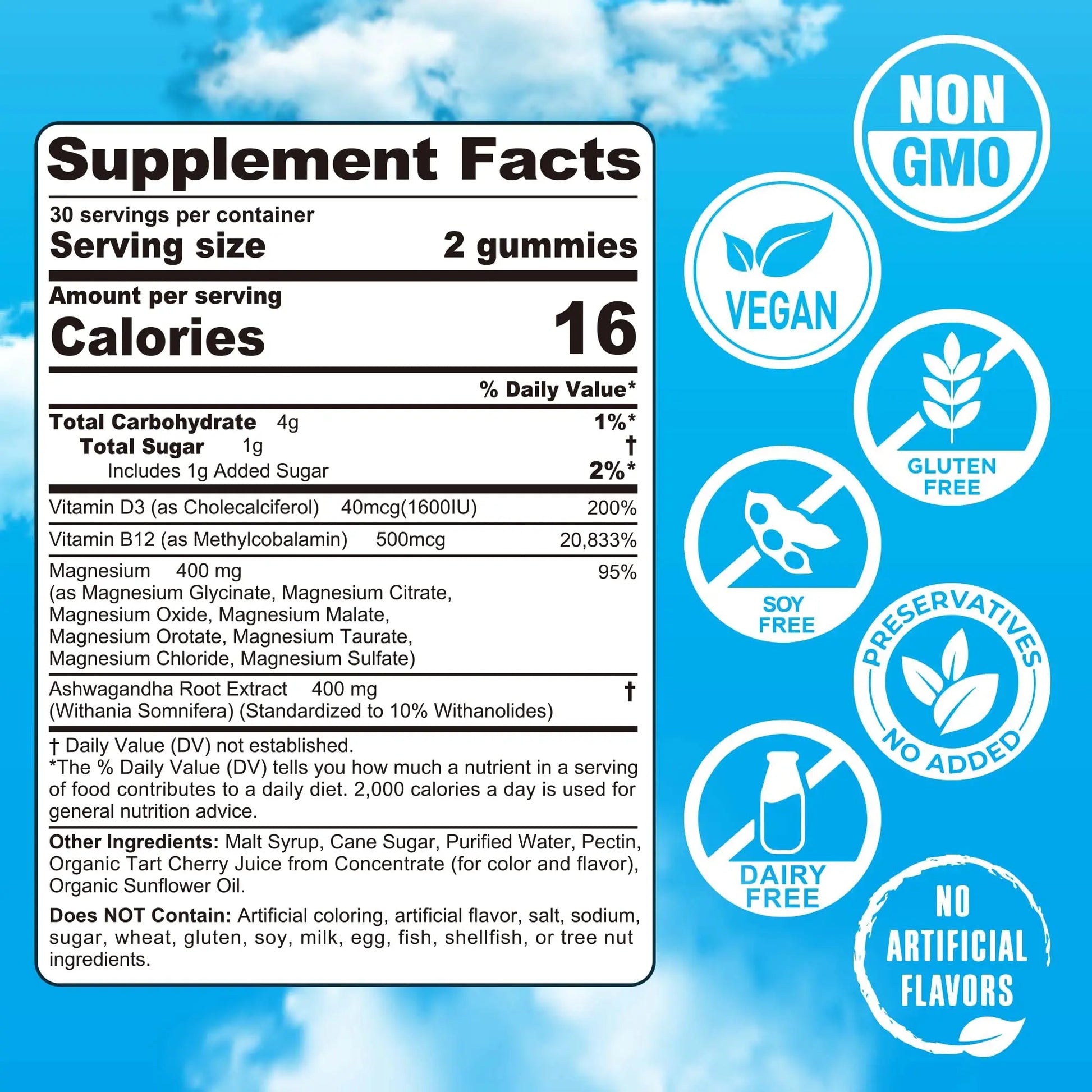Magnesium Complex Gummies 400mg | as 8 Forms of Magnesium Glycinate, Malate, Citrate, Taurate, Oxide & More | w/Ashwagandha Extract, D3 & B12 Supports for Calm, Zzz, Mood, Muscle Cramp - Vegan 120Cts EnvyCure Au supplements