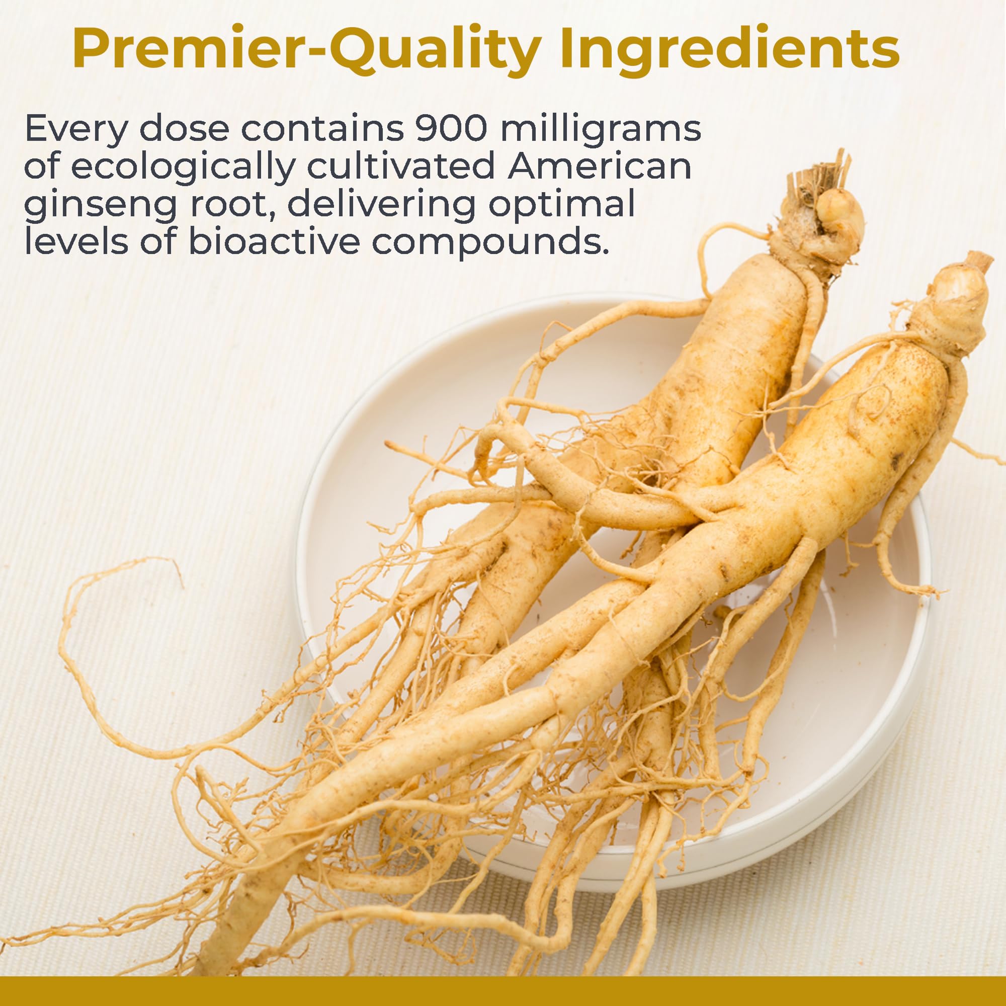 Premier Research Labs American Ginseng Supplement - American Ginseng Capsules, Herbal Ginseng Root Pills, North American Ginseng Herb Extract, Calming Energy Supplement - 60 Plant-Based Capsules Premier Research Labs Au supplements