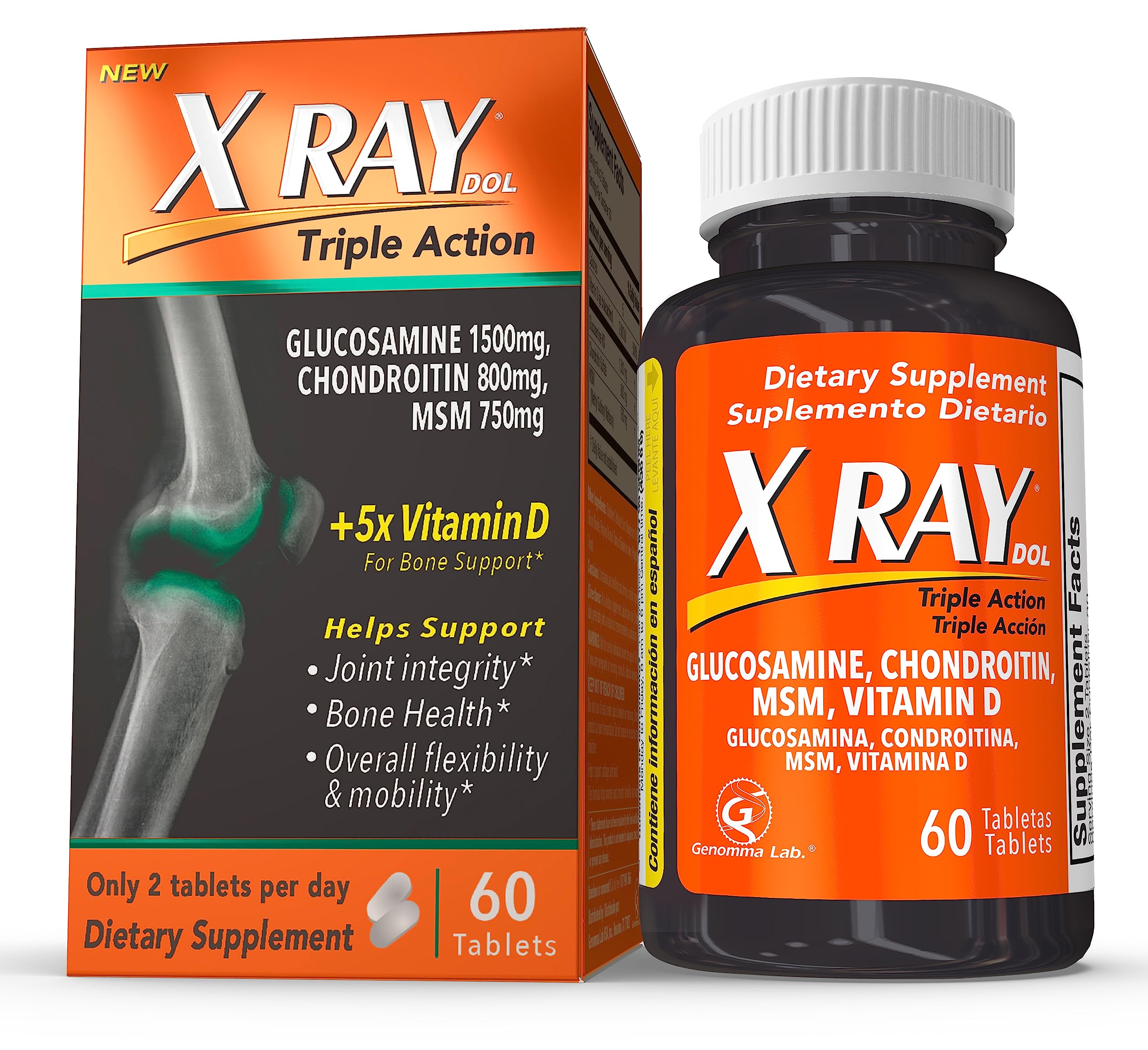 X Ray Dol Triple Action Joint Health Supplement, with 5X Vitamin D, Glucosamine 1500mg X Ray Dol Au supplements