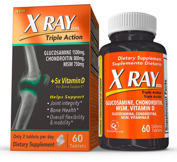 X Ray Dol Triple Action Joint Health Supplement, with 5X Vitamin D, Glucosamine 1500mg X Ray Dol Au supplements