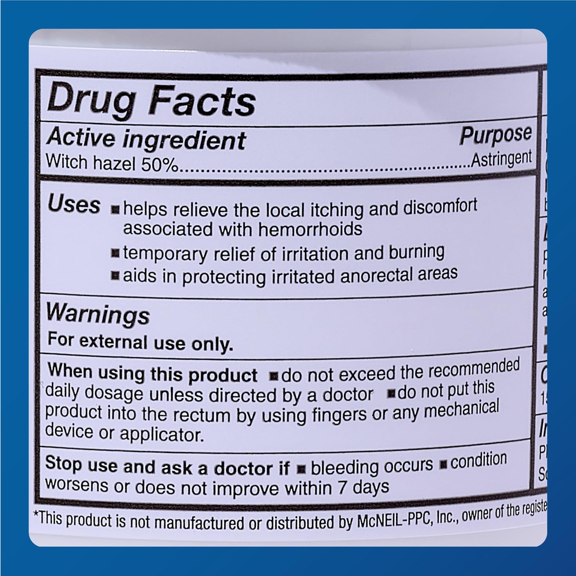 MAJOR Medi-Pads - Hemorrhoidal Hygienic Cleansing Witch Hazel Pads - Cooling Relief with Aloe - 100 Count Jar (2 Pack) MAJOR Au supplements