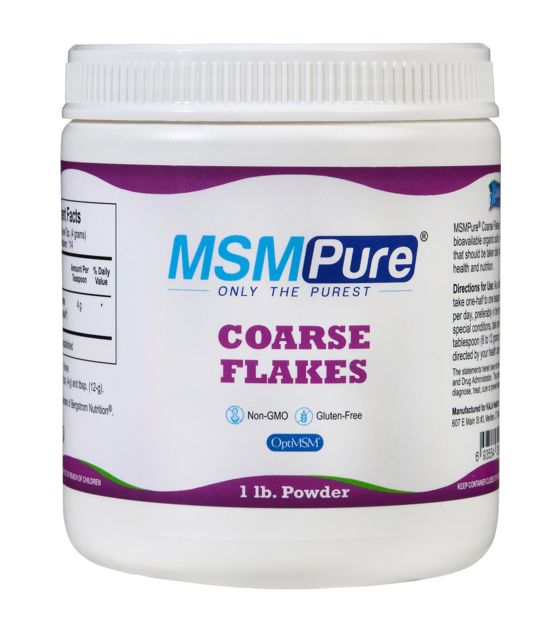 KALA HEALTH MSMPure Coarse Flakes 1lb and Muscle & Joint Cream 2oz Bundle KALA HEALTH Au supplements