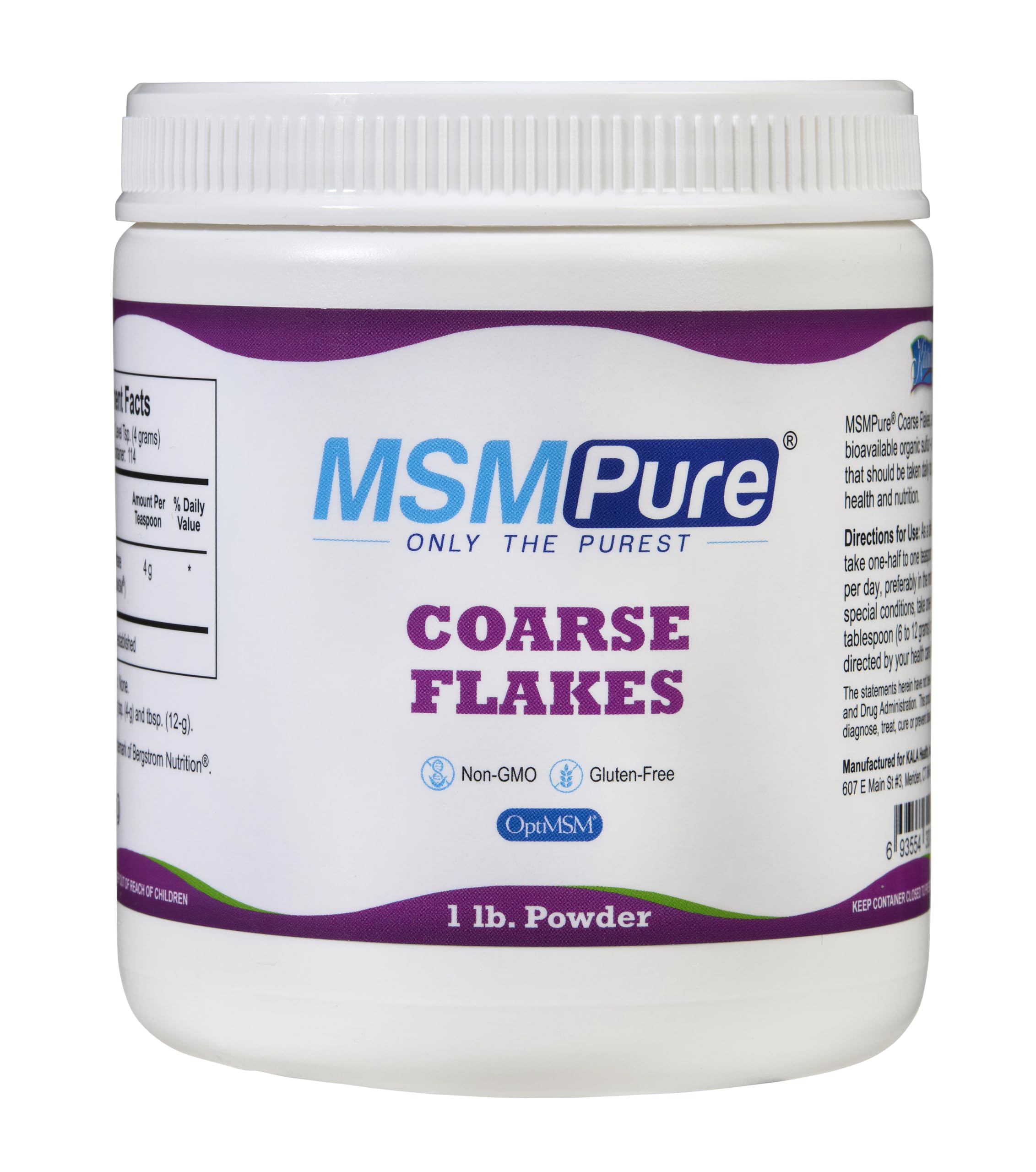 KALA HEALTH MSMPure Coarse Flakes 1lb and Muscle & Joint Cream 2oz Bundle KALA HEALTH Au supplements