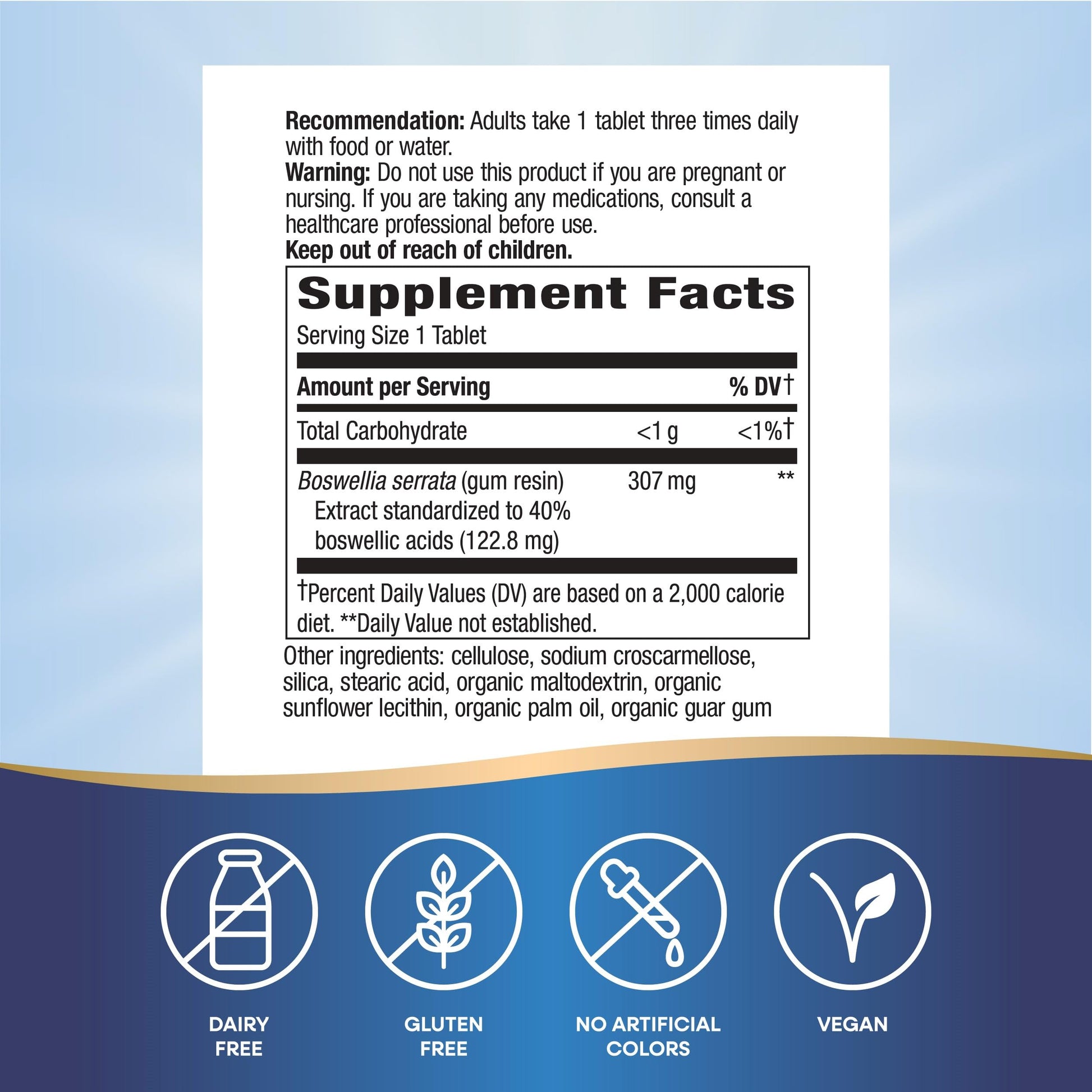 Nature's Way Boswellia Premium Extract, Supports Joint Mobility*, 307 mg Boswellia serrata Extract per Serving, Frankincense Supplement, Gluten Free & Vegan - 60 Tablets (Packaging May Vary) - 2 Pack Nature's Way Au supplements