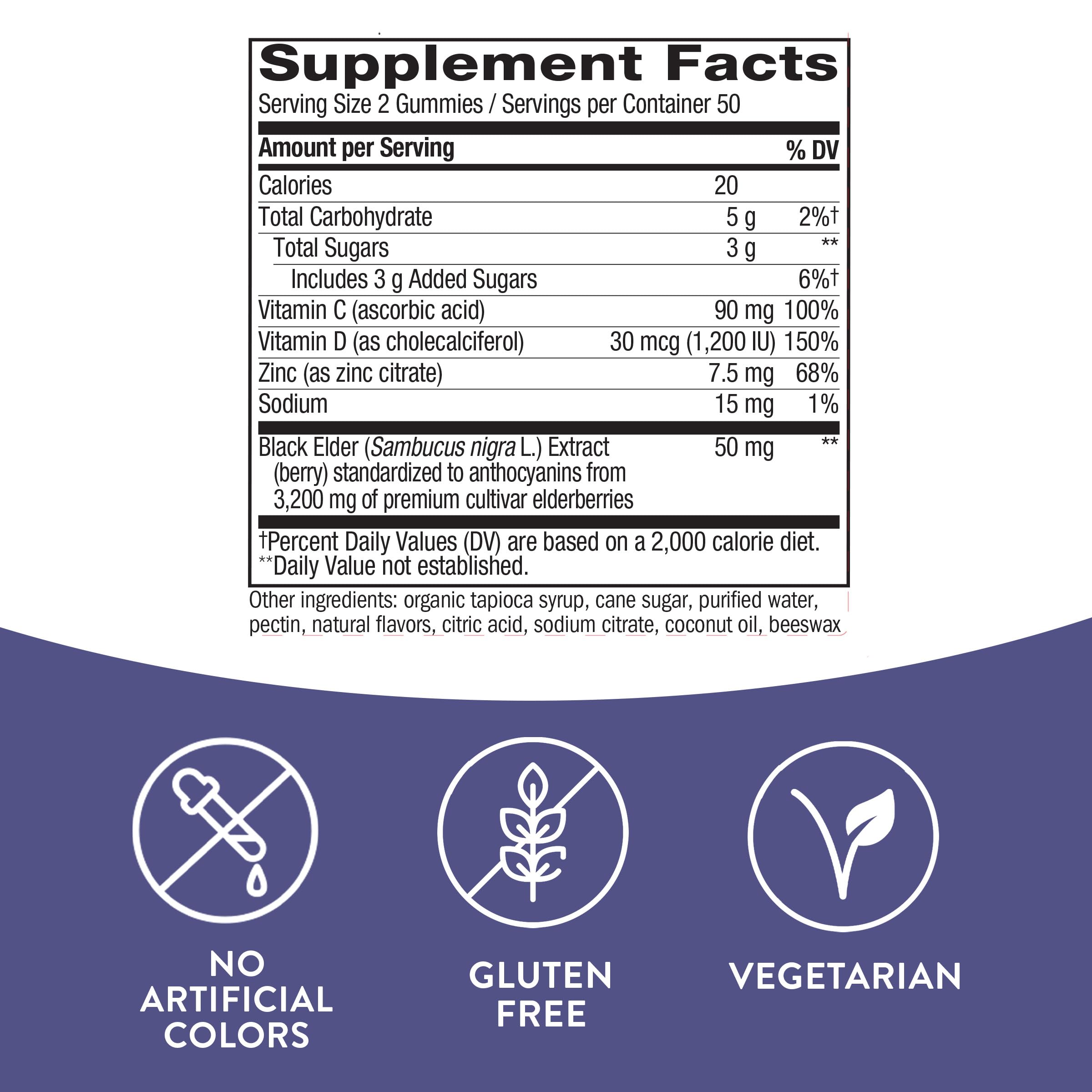 Nature's Way Sambucus Elderberry Gummies - Immune Support Supplement for Kids Nature's Way Au supplements