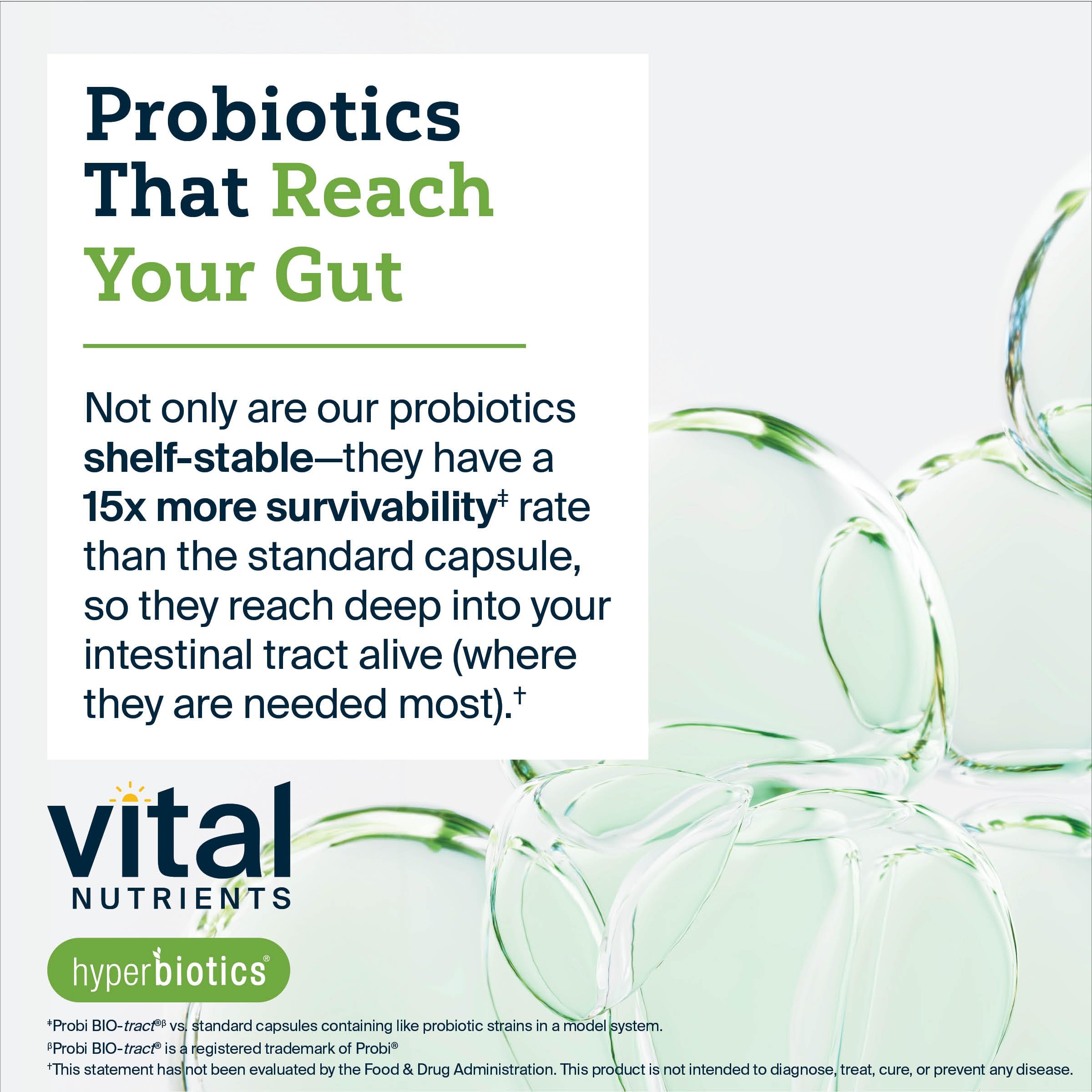 Hyperbiotics Vital Nutrients Prebiotic and Probiotic for Women and Men | 60 Billion CFU | Pre and Probiotics Supports Digestive Health, Constipation, Diarrhea, Gas & Bloating | 60 Vegan Capsules Hyperbiotics Au supplements
