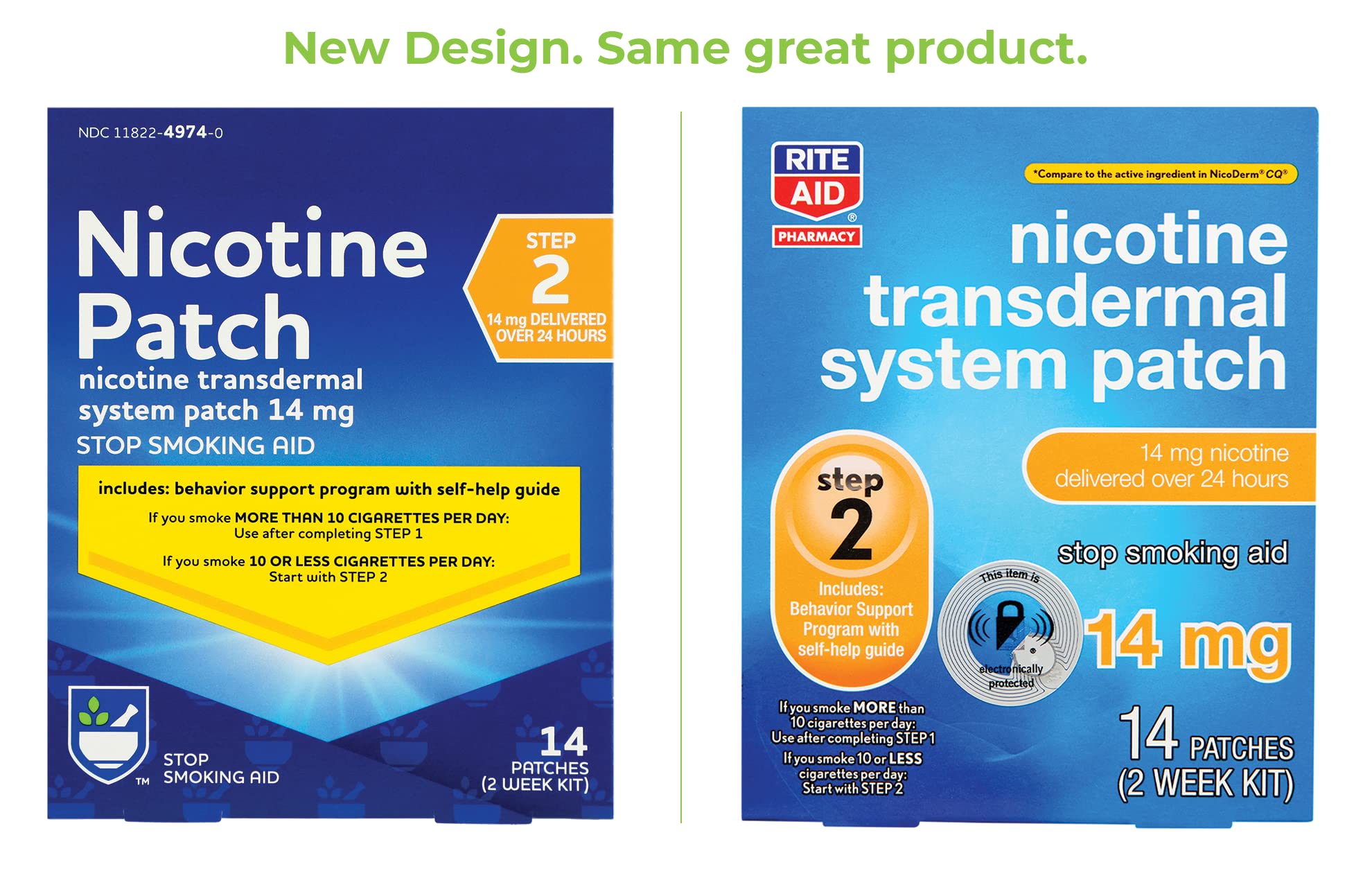 Rite Aid Nicotine Transdermal System Patch, Step 2, 14mg - 14 ct, Nicotine Rite Aid Au supplements