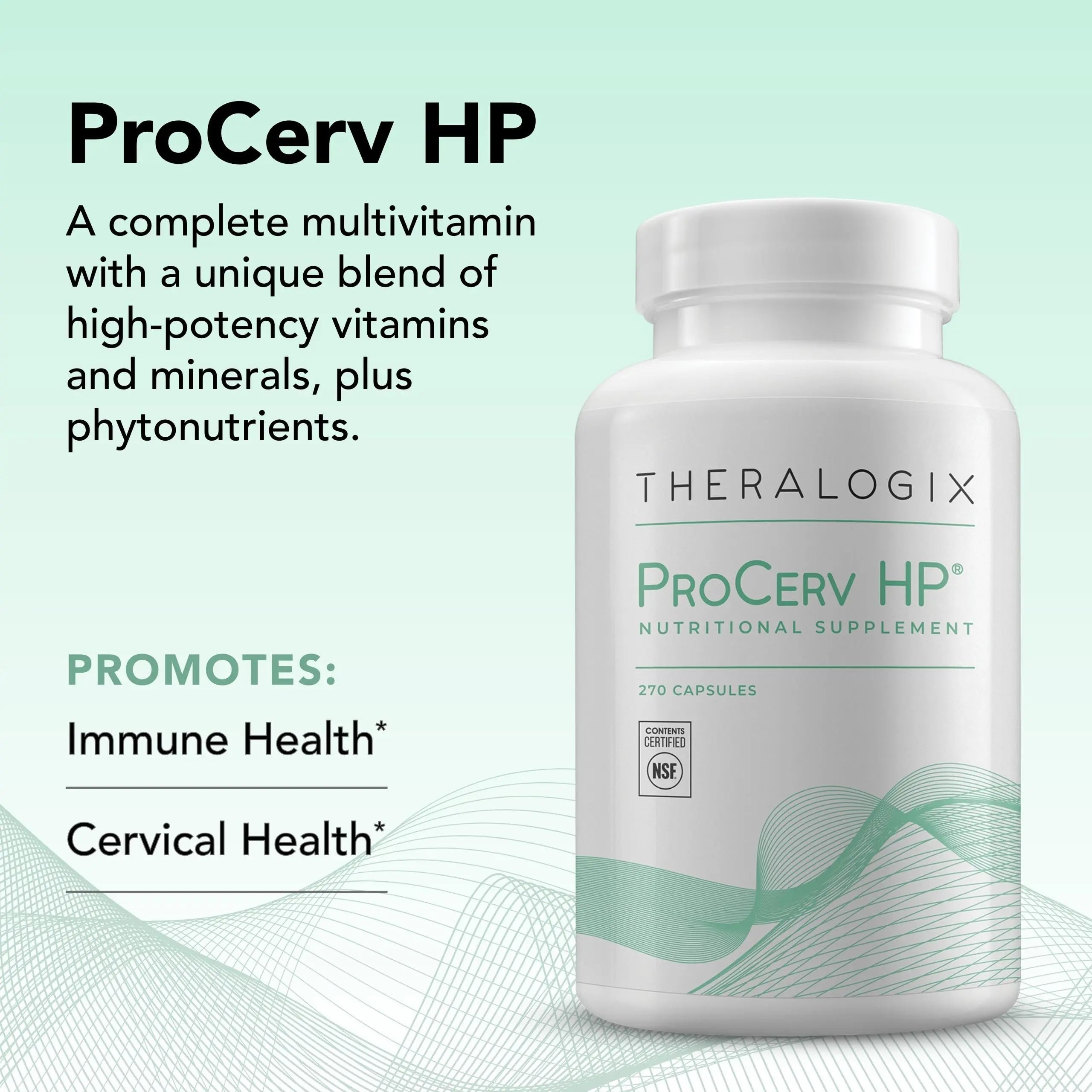 Theralogix ProCerv HP High-Potency Multivitamin - 90-Day Supply - Support for Women & Men - Immune Support Supplement Theralogix Au supplements