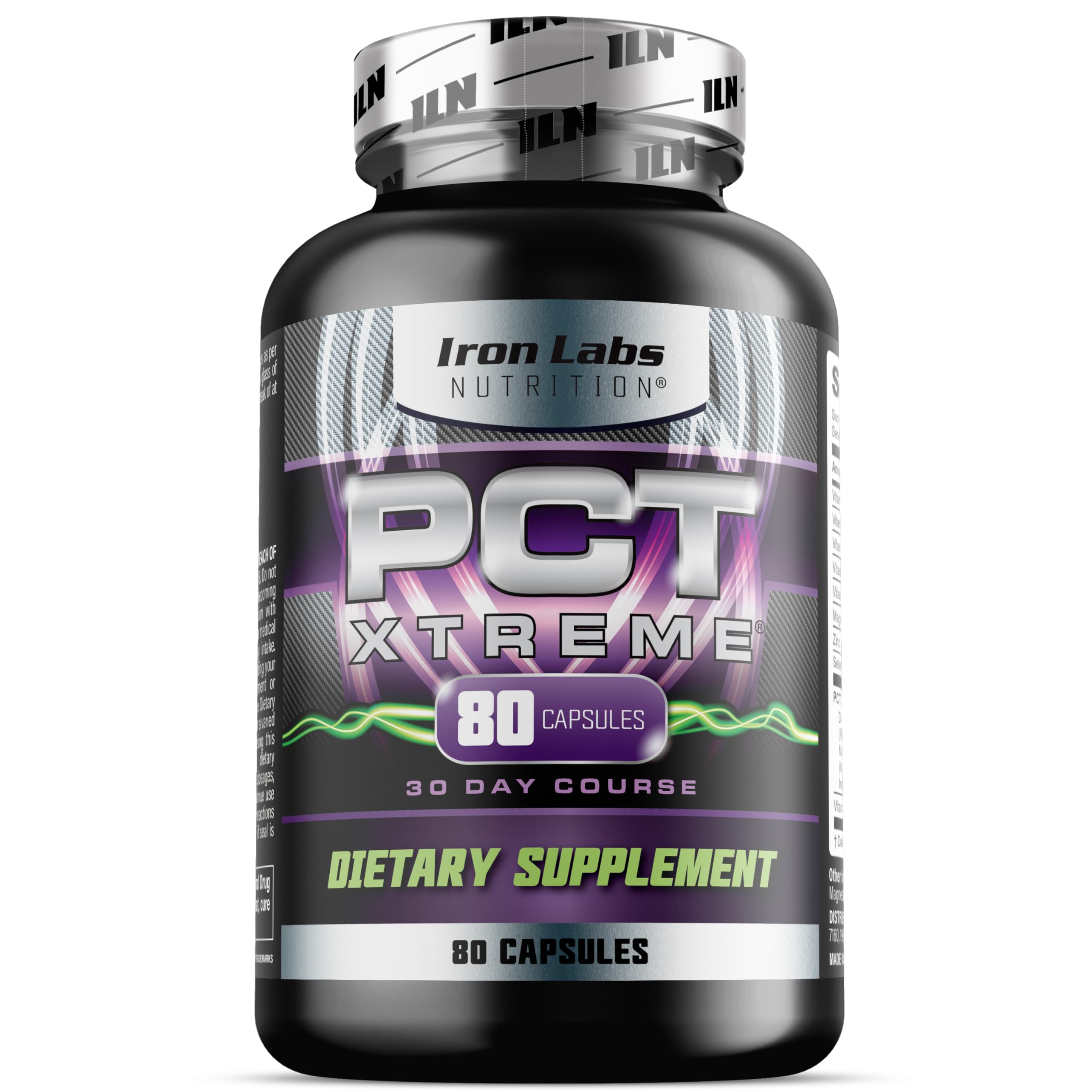 Iron Labs Nutrition PCT Xtreme - PCT Supplement for Men - 30 Day Course - Post Cycle Support Booster (80 Capsules) Iron Labs Nutrition Au supplements