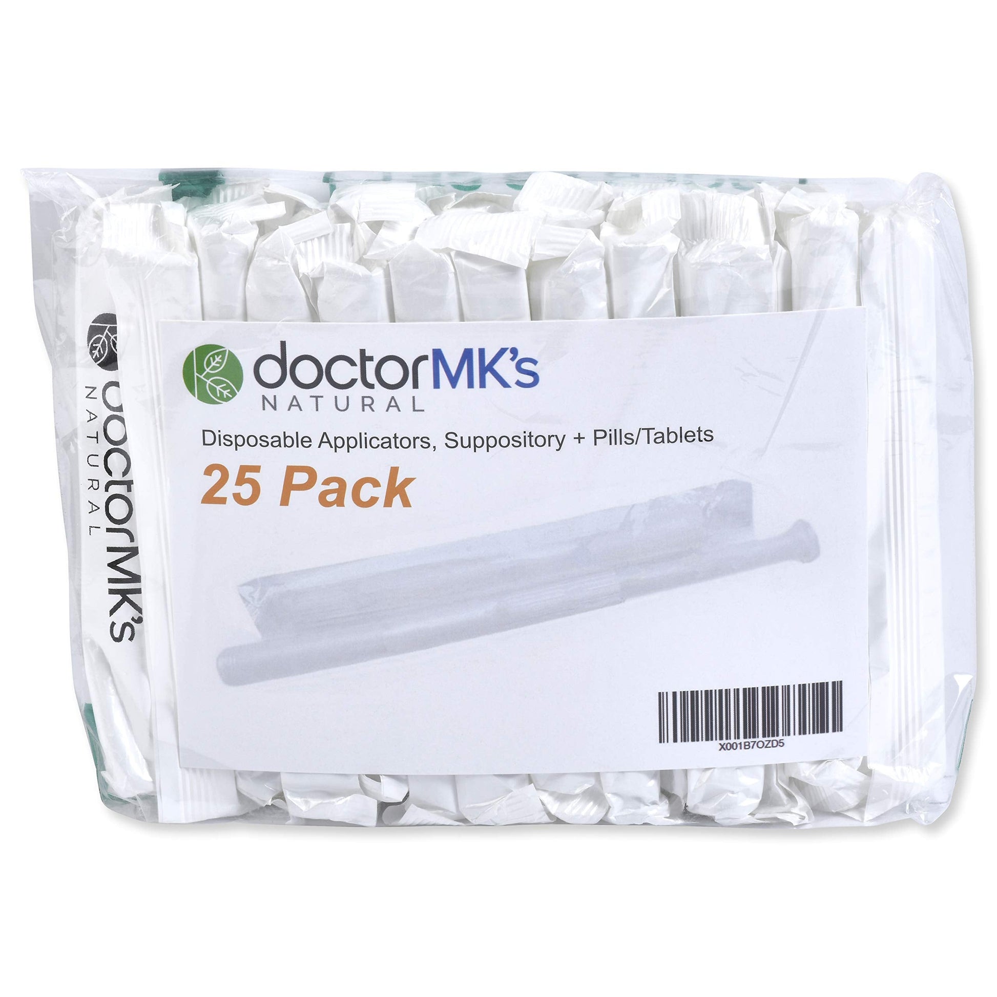 doctor MK's NATURAL Boric Acid Suppossitories (600mg) with Individually Wrapped Applicators doctor MK's NATURAL Au supplements