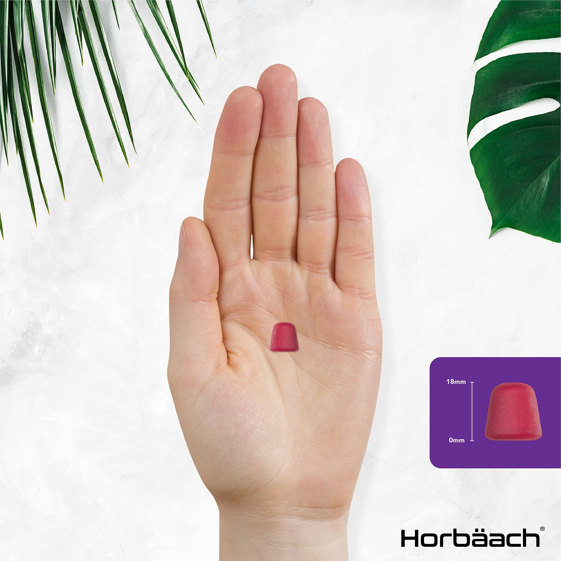 Biotin Gummies 10,000mcg | 90 Vegan Vitamins | Natural Strawberry Flavour Horbäach Au supplements