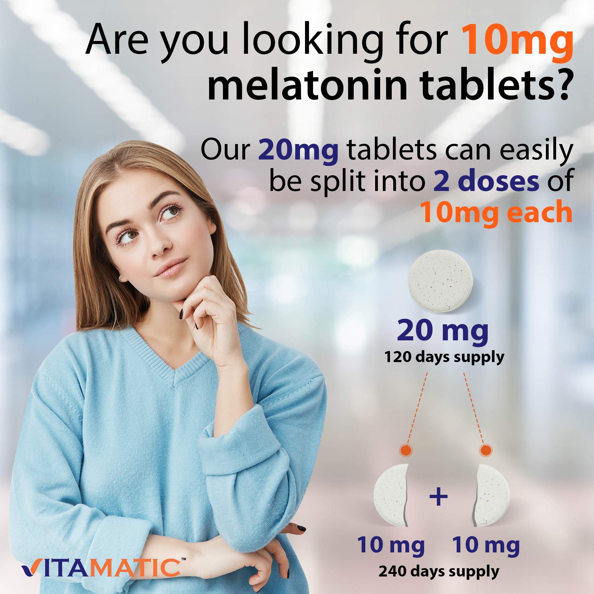 Vitamatic 2 Pack Melatonin 20mg Fast Dissolve 120 Tablets - Natural Berry Vitamatic Au supplements