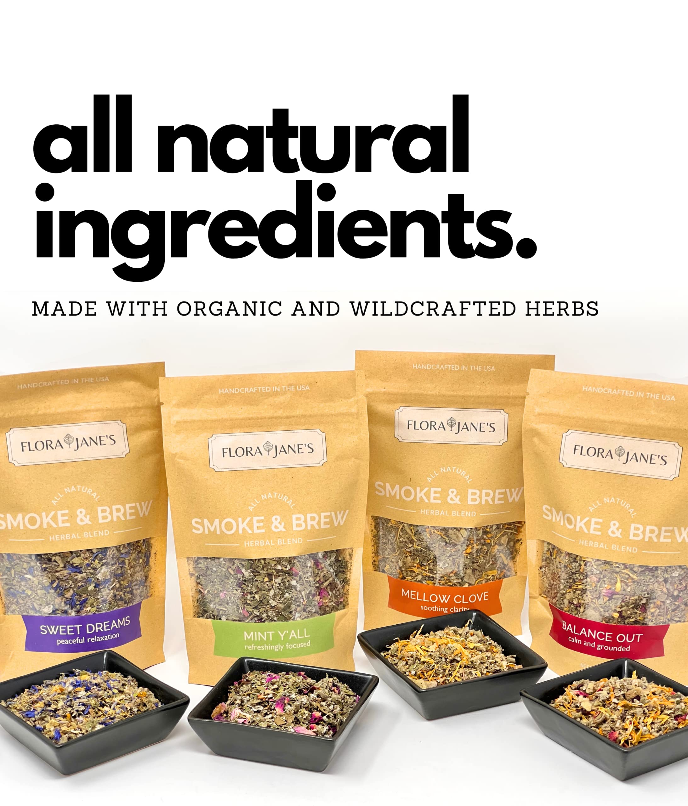Smoke & Brew - Sweet Dreams Blend for Relaxation and Sleep - Caffiene Free Tea and Smoke Blend Flora Jane's Au supplements
