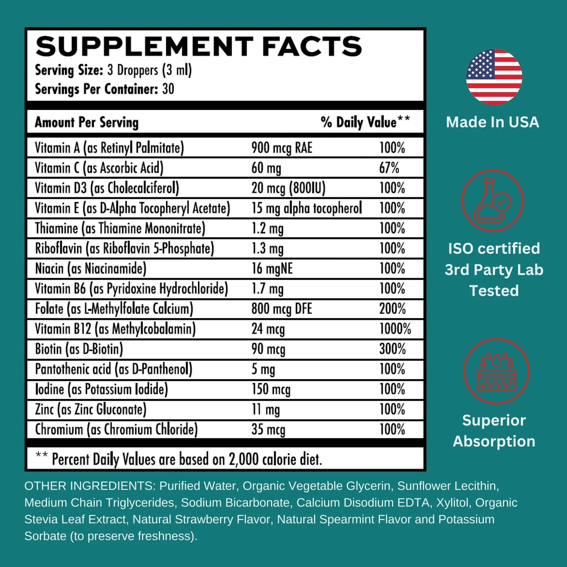 Vitaminally Liposomal Women's Liquid multivitamin Iron Free Drops| Sugar Free | Non-GMO | Gluten Free | Supports Immune System, Bone Health and Energy Metabolism Vitaminally Au supplements