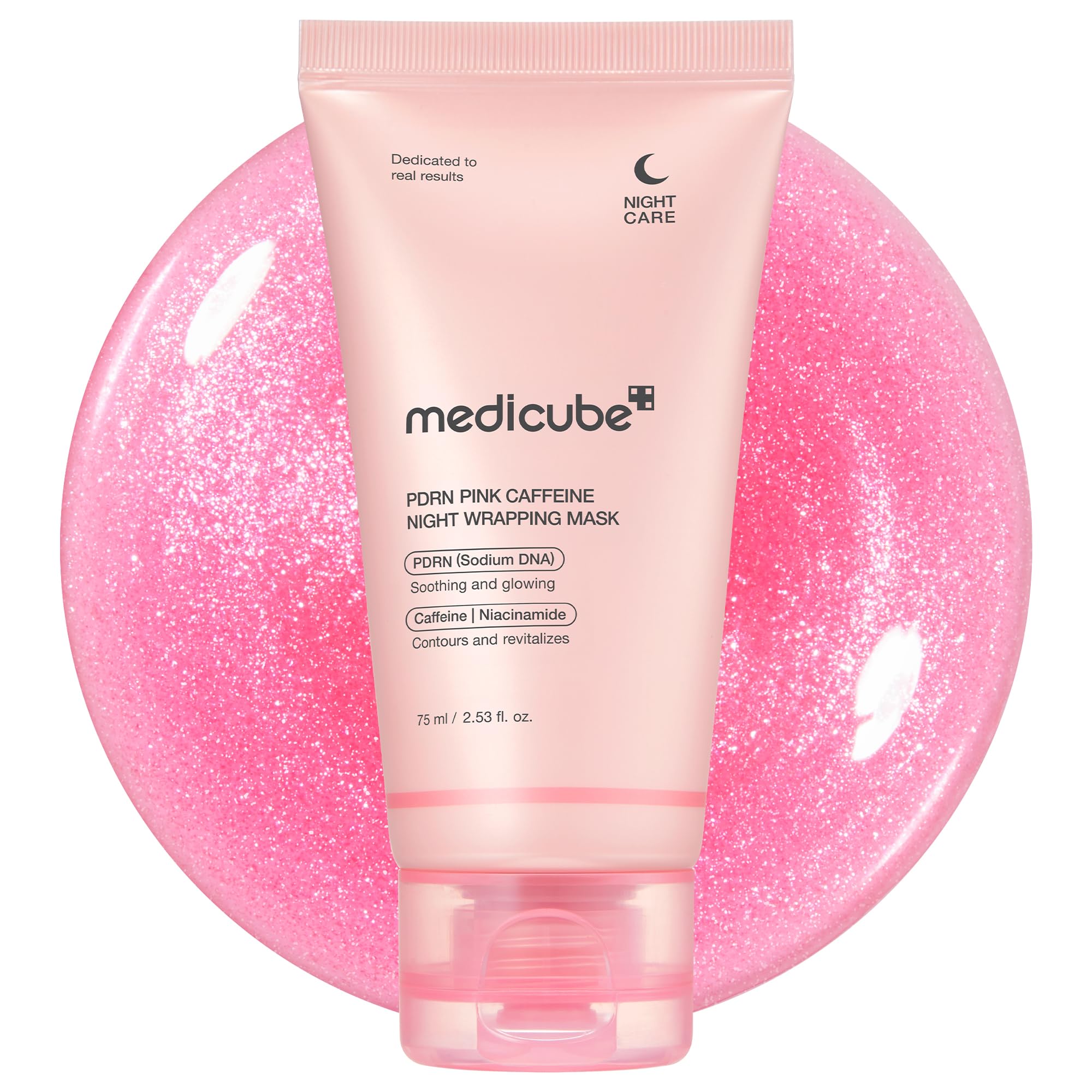 medicube Wrapping Mask PDRN Caffeine Overnight Peel Off Facial Mask | Firming, Depuffing & Hydration | Caffeine, Collagen For Refined, Glass Skin & Face Contour Support | Korean Skin Care, 2.53 fl.oz medicube Au supplements