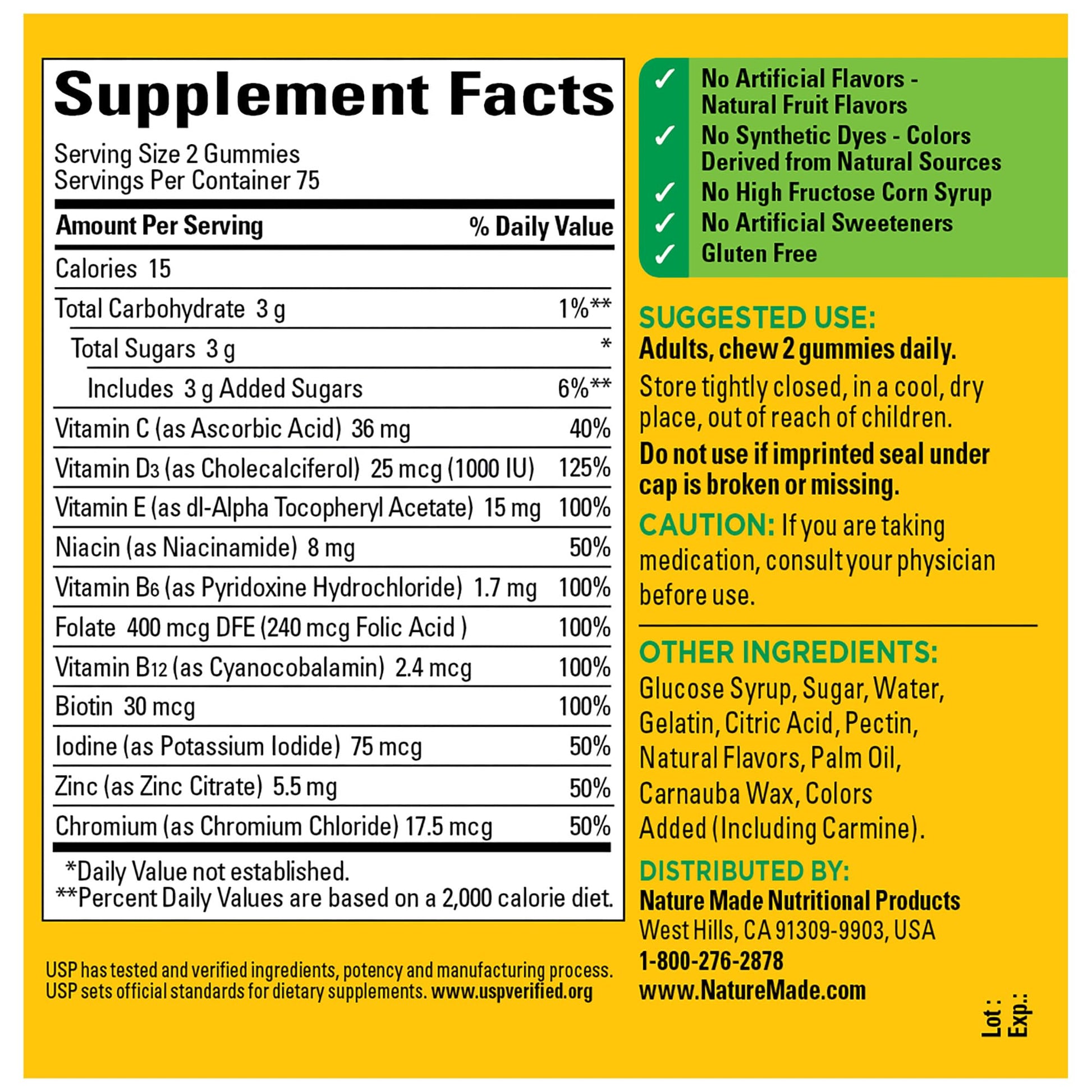 Nature Made Multivitamin Gummies, Mens & Womens Gummy Vitamins & Minerals, Adult Multivitamin Gummy Nature Made Au supplements